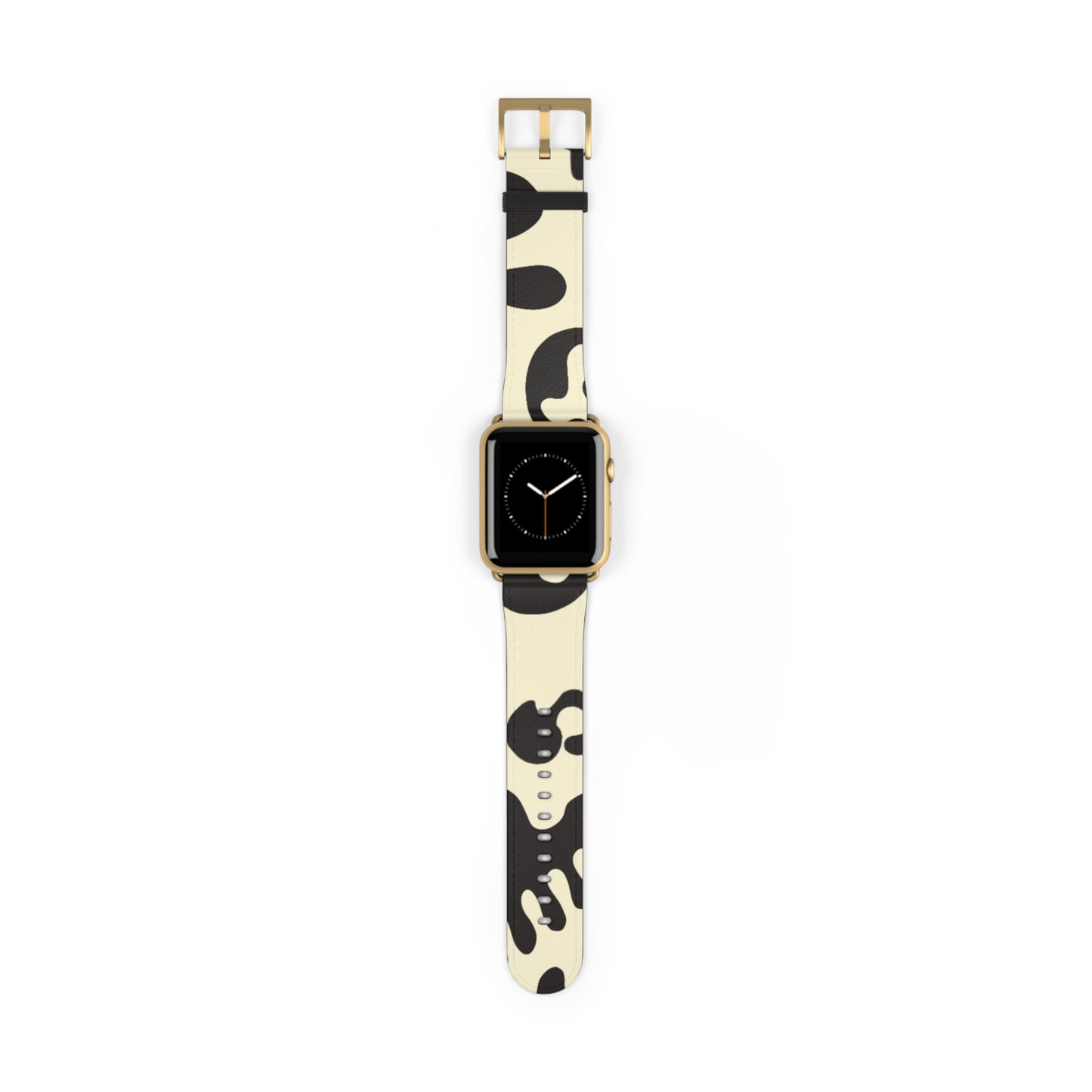 Pure Imagination Faux Leather Apple Watch Band - Blank Page White