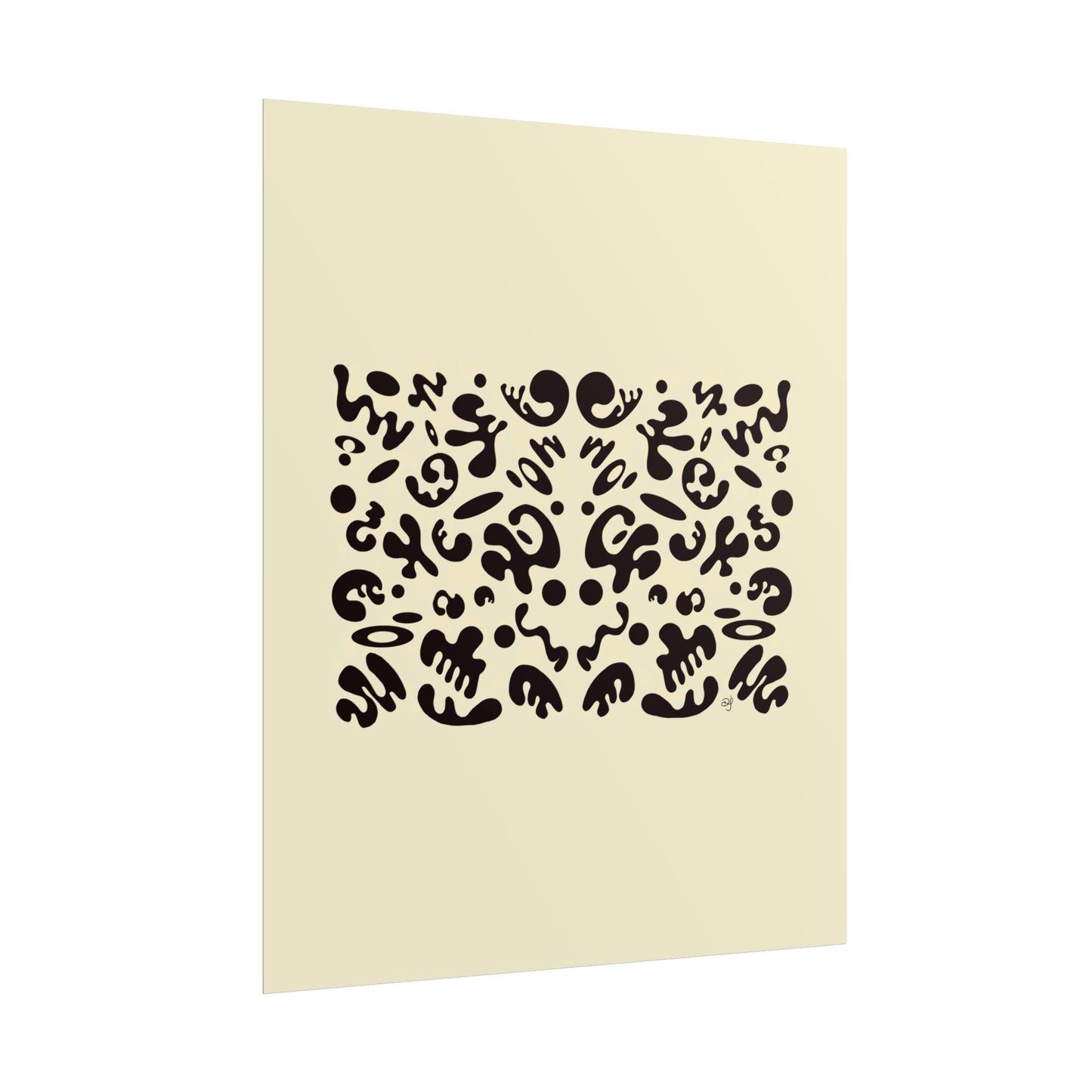 Mirror Work Rolled Poster (Portrait) - Blank Page