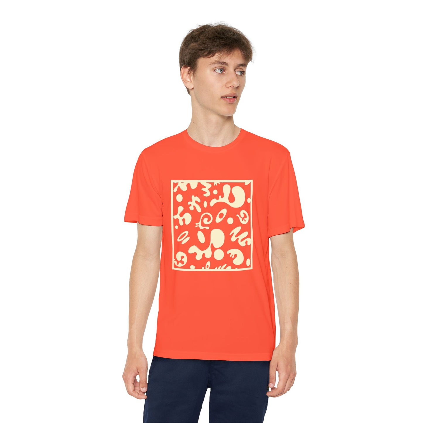 Adorn'd Youth Competitor Graphic Tee - Blank Page White