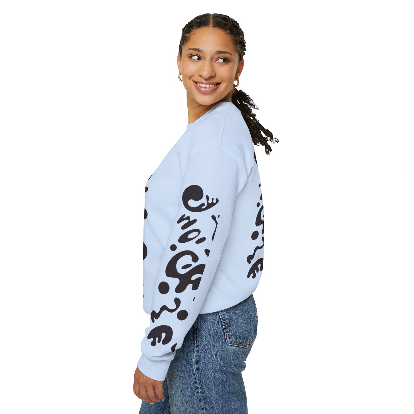 Pure Imagination Unisex Heavy Blend™ Crewneck Sweatshirt- Smoke Signal Black Print