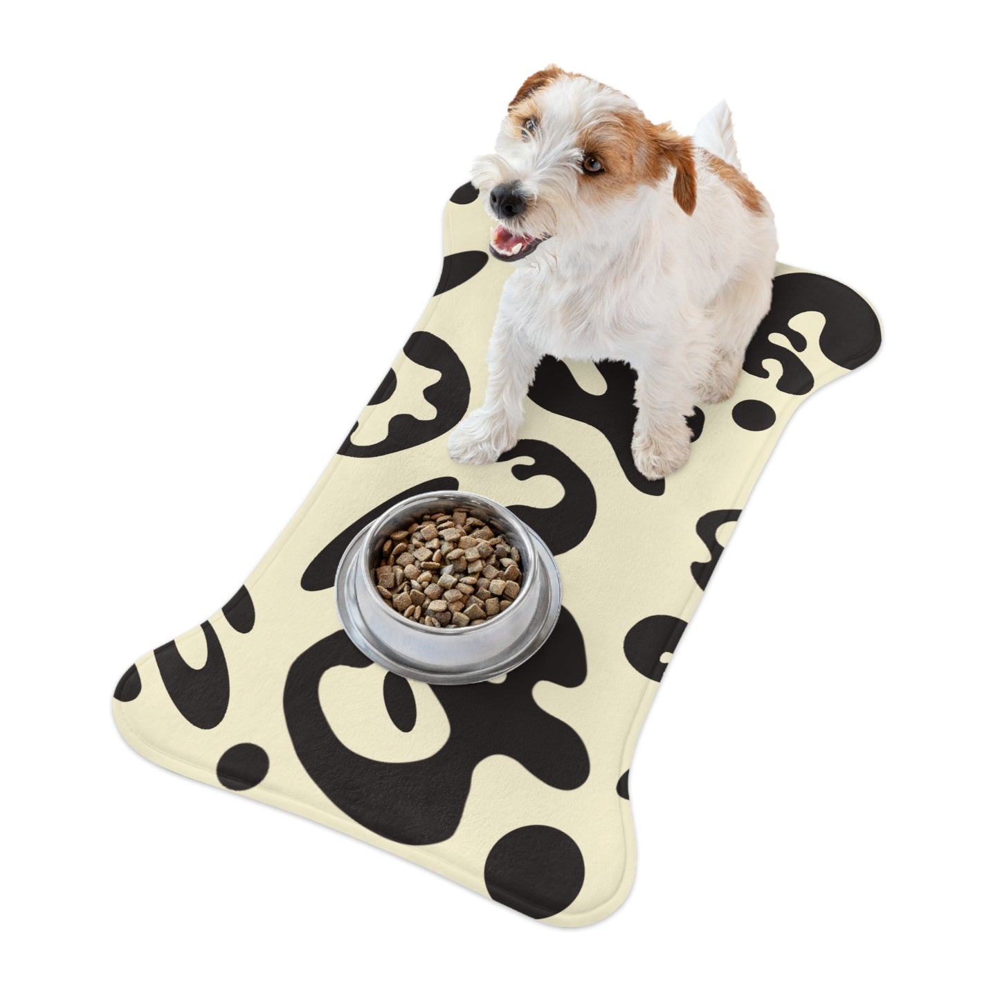 Pure Imagination Pet Feeding Mats (in Bone or Fish Shape) - Blank Page White