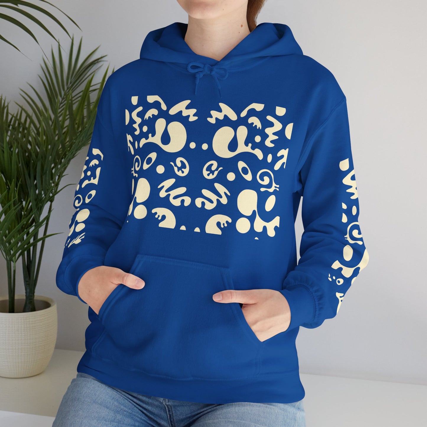Mirror Work Unisex Heavy Blend™ Hooded Sweatshirt - Blank Page White Print