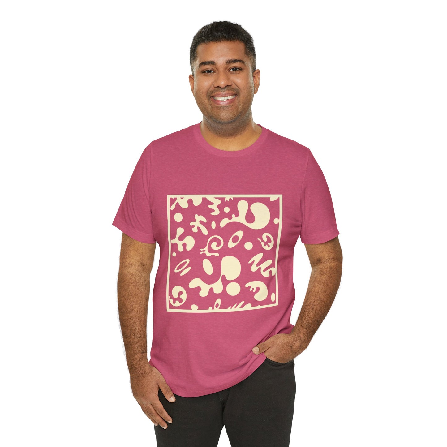 Adorn'd Unisex Jersey Short Sleeve Tee - Blank Page White Print