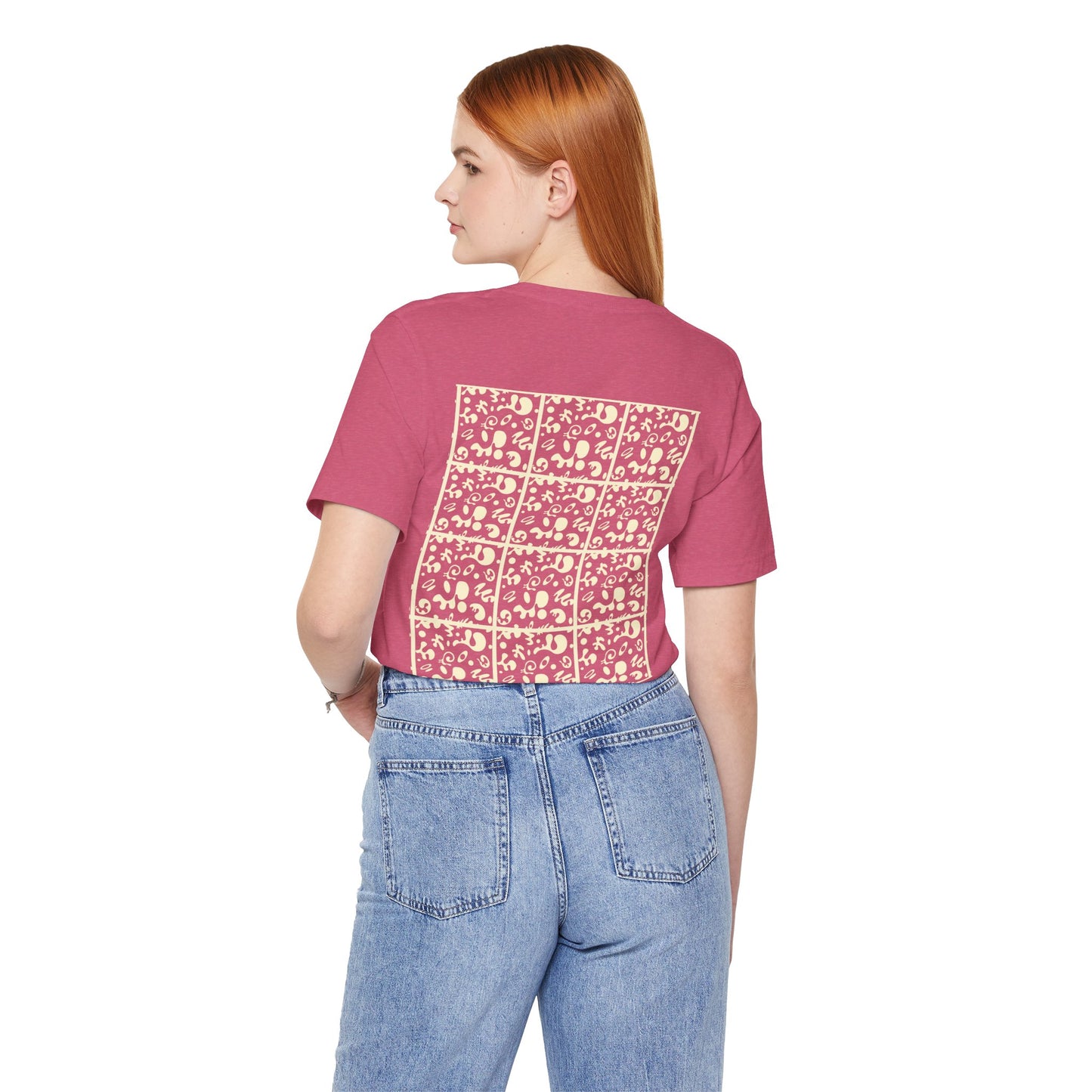 Adorn'd Unisex Jersey Short Sleeve Tee - Blank Page White Print