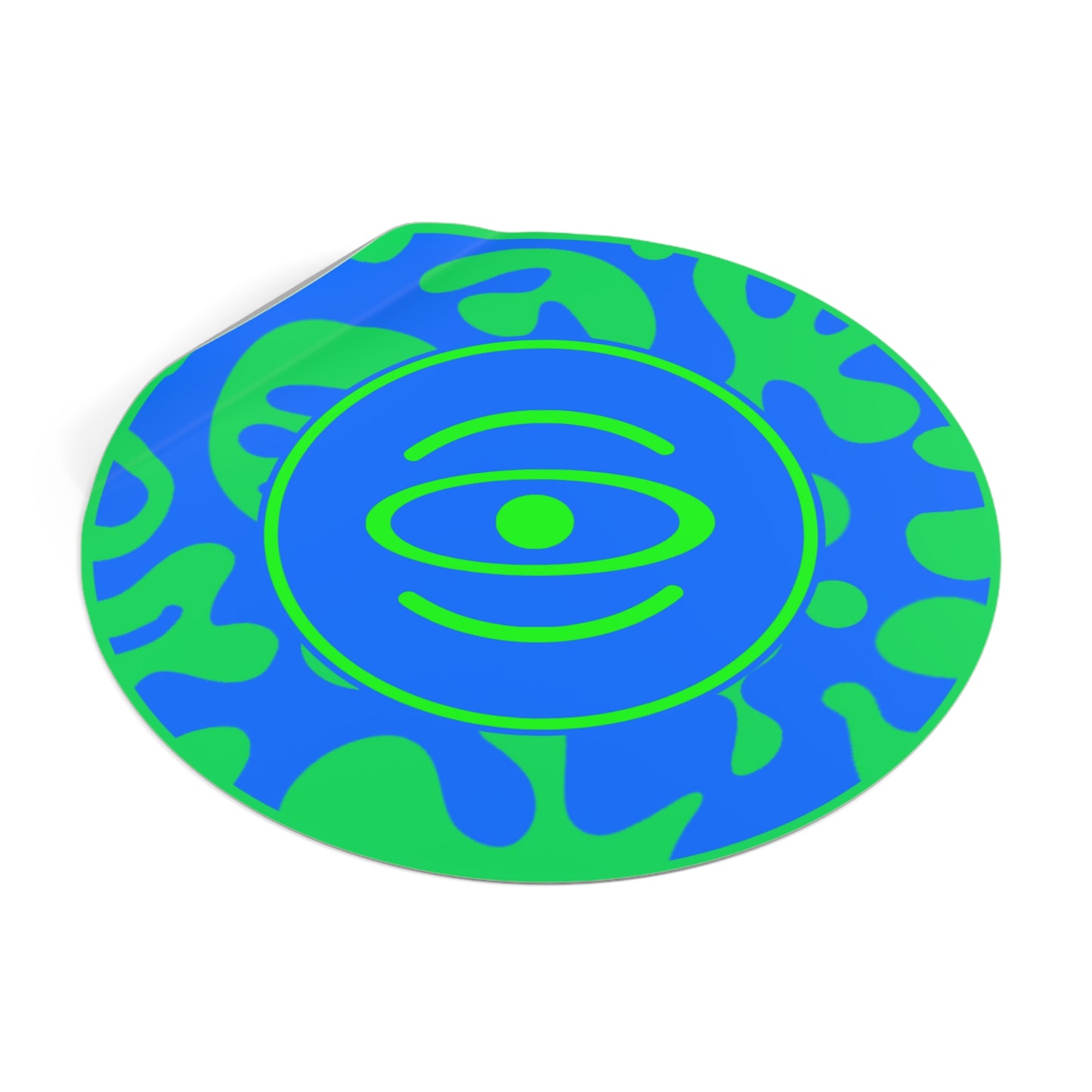 Adorn'd Logo Round Vinyl Stickers - Tide Pool