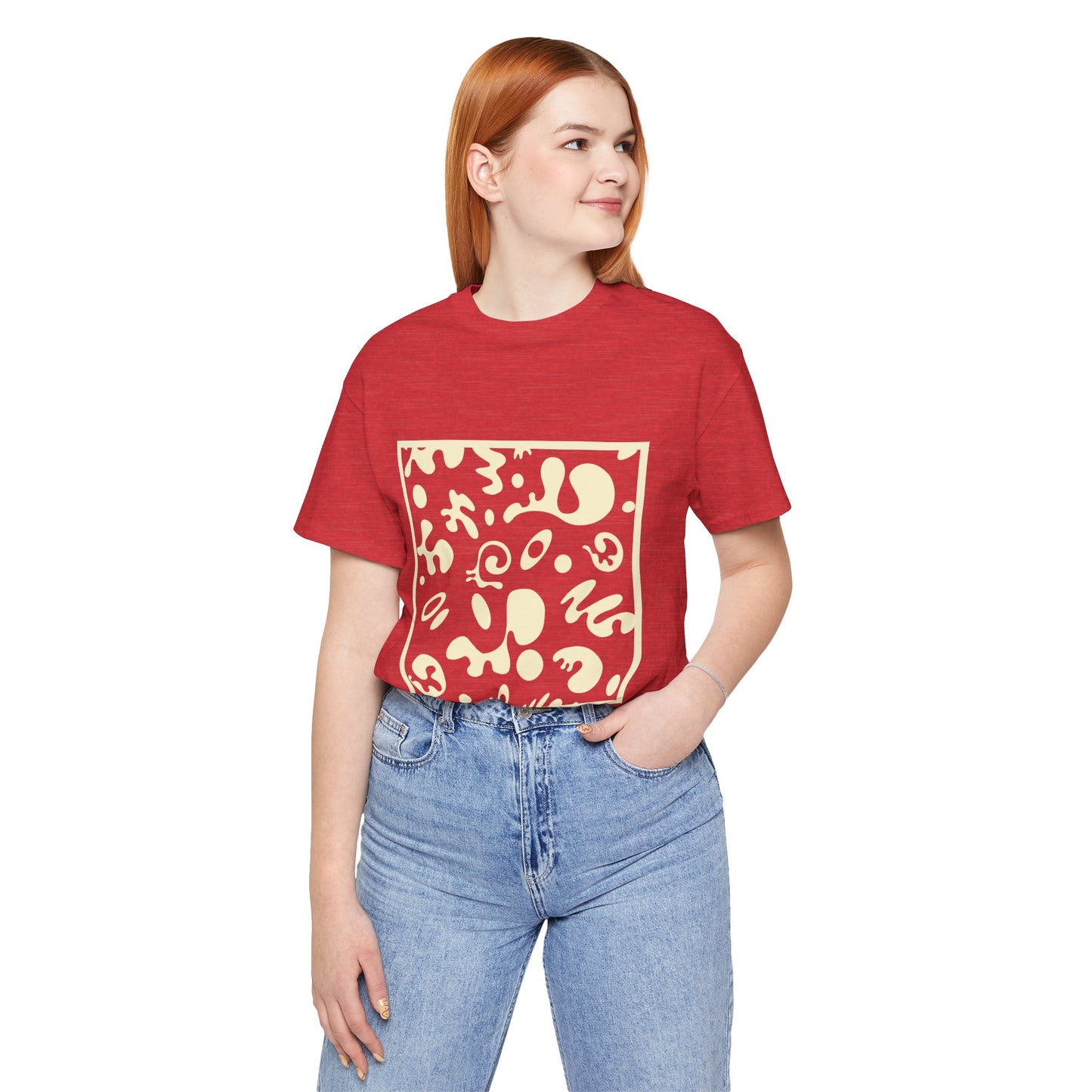 Adorn'd Unisex Jersey Short Sleeve Tee - Blank Page White Print