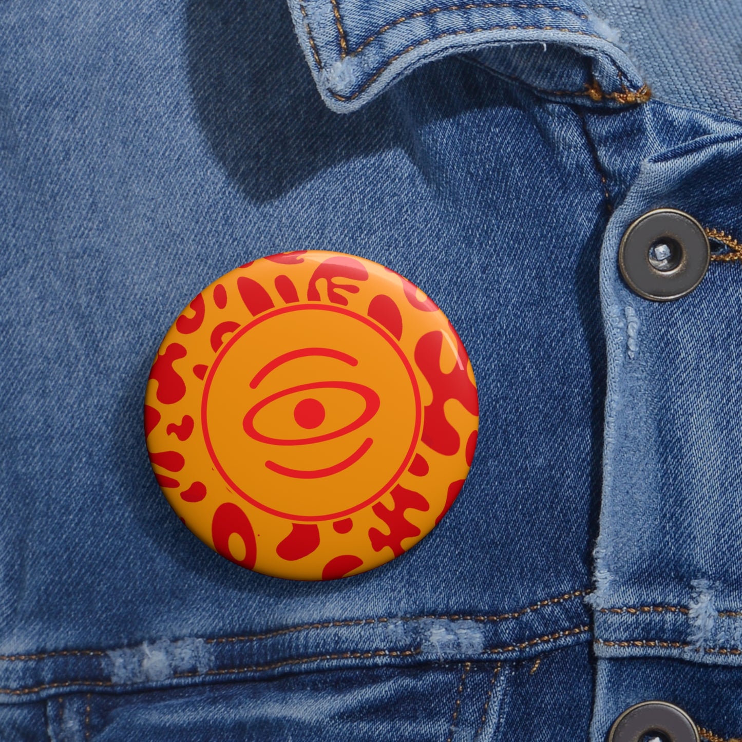 Adorn'd Color Logo Pin Button - Heat Theory
