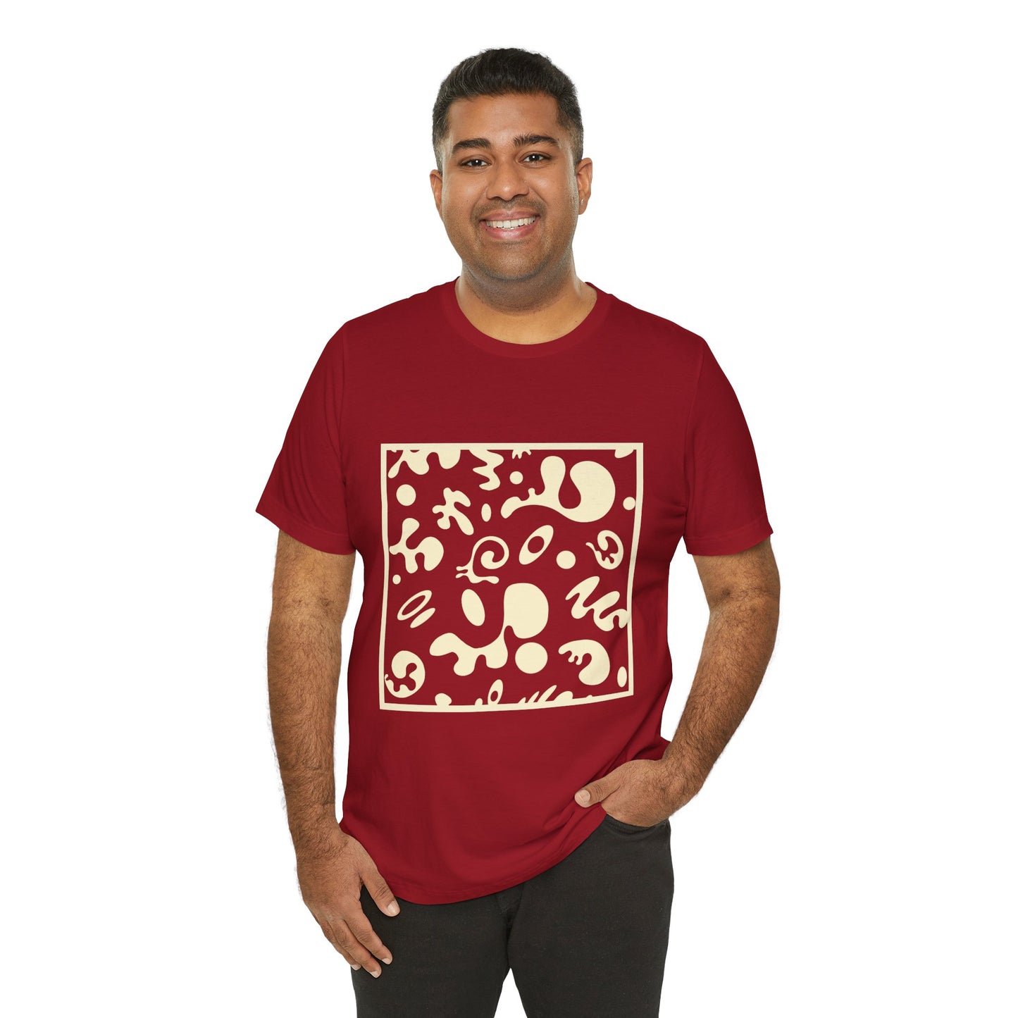 Adorn'd Unisex Jersey Short Sleeve Tee - Blank Page White Print