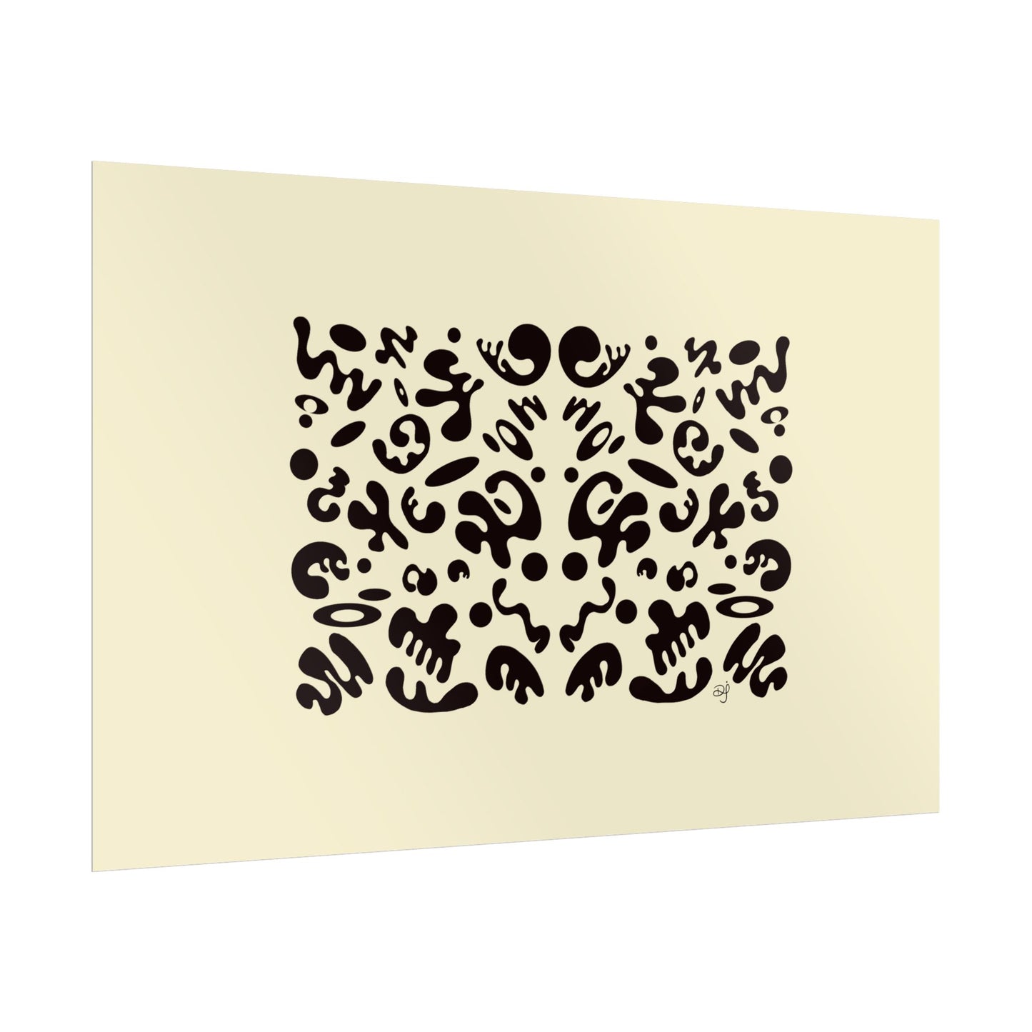 Mirror Work Rolled Poster (Landscape) - Blank Page