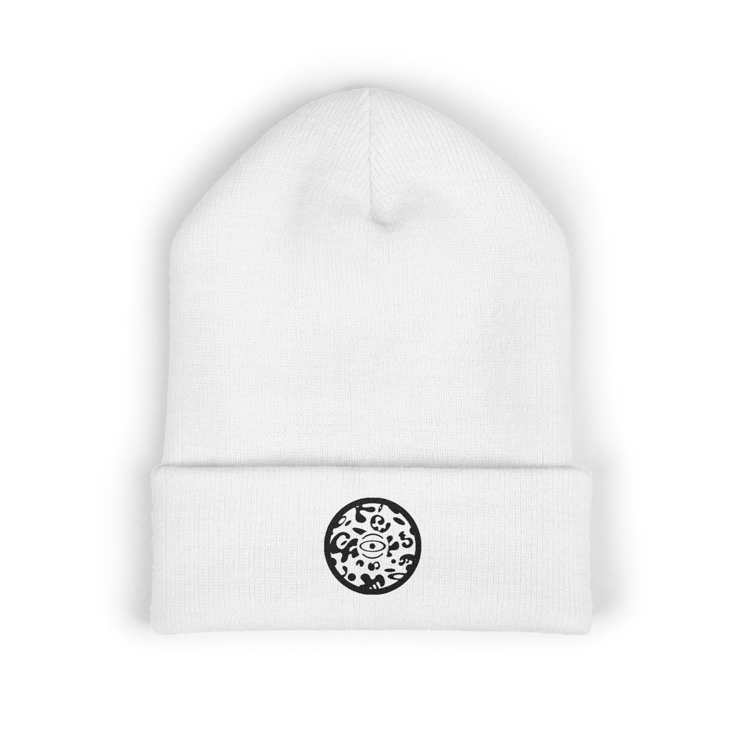 Adorn'd Logo Embroidered Classic Cuffed Beanie - Smoke Signal Black