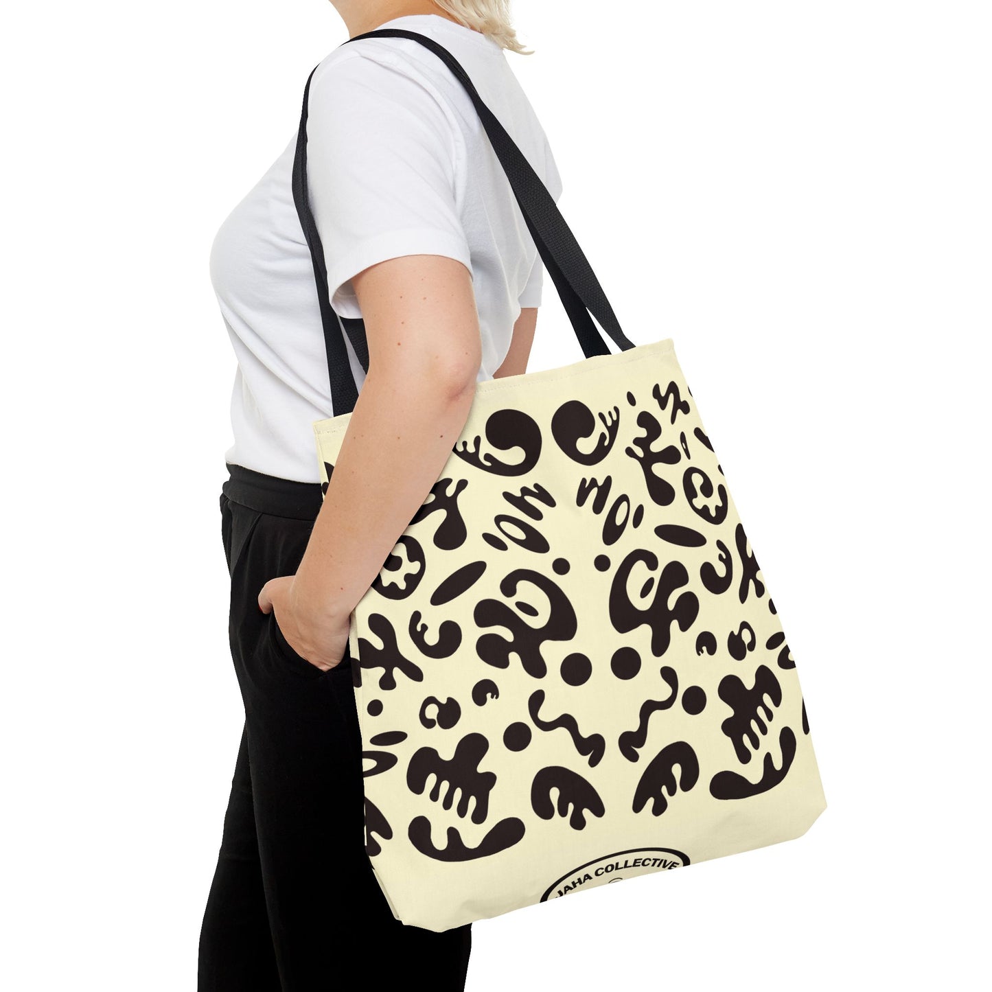 Mirror Work Colorful Tote Bag - Blank Page