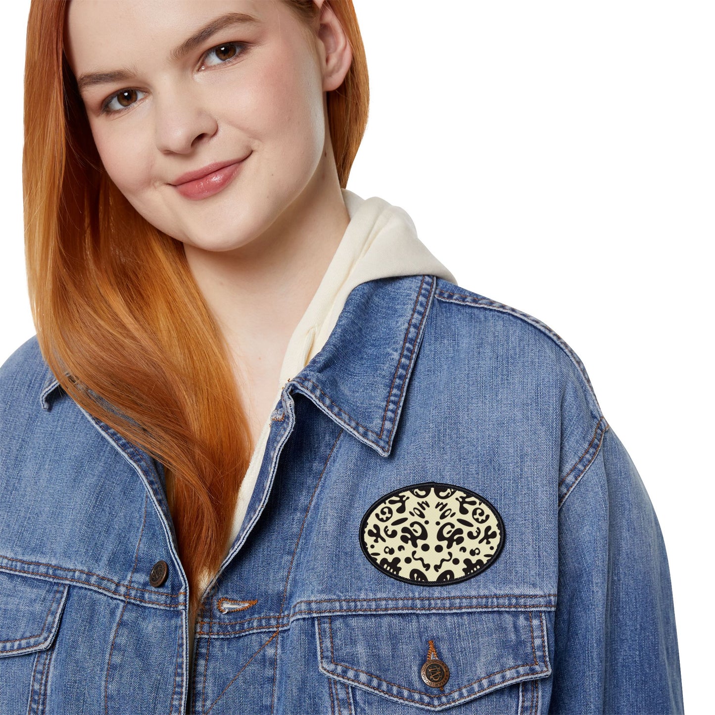 Mirror Work Color Vibrant Iron-On Patches - Blank Page