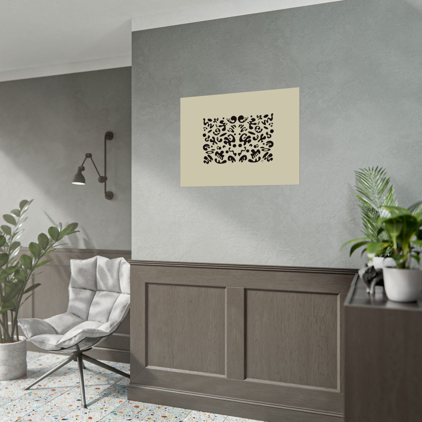 Mirror Work Rolled Poster (Landscape) - Blank Page