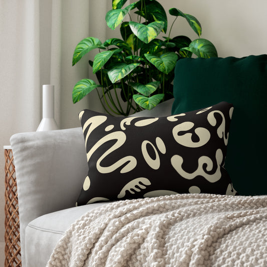 Pure Imagination Spun Polyester Lumbar Pillow - Smoke Signal