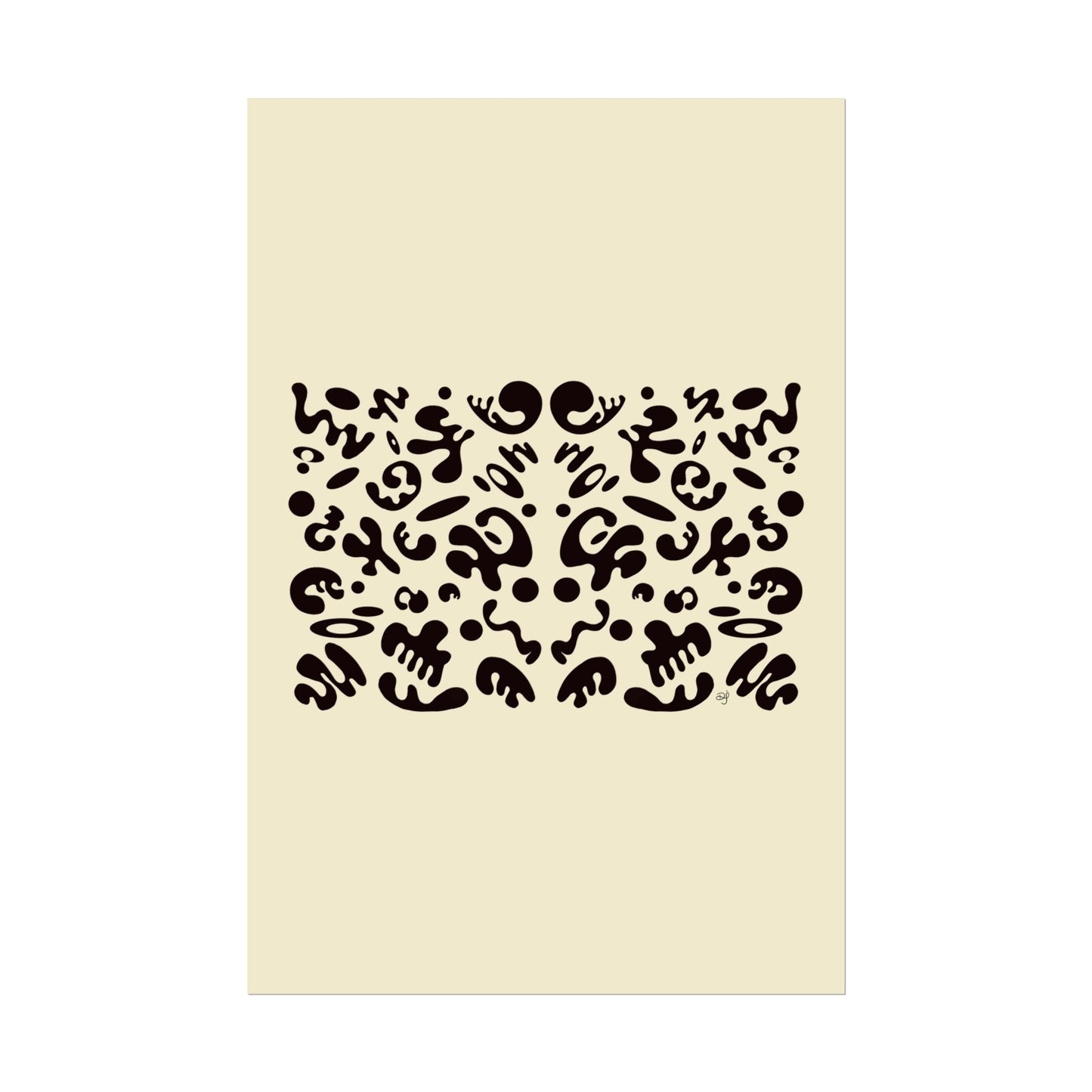 Mirror Work Rolled Poster (Portrait) - Blank Page