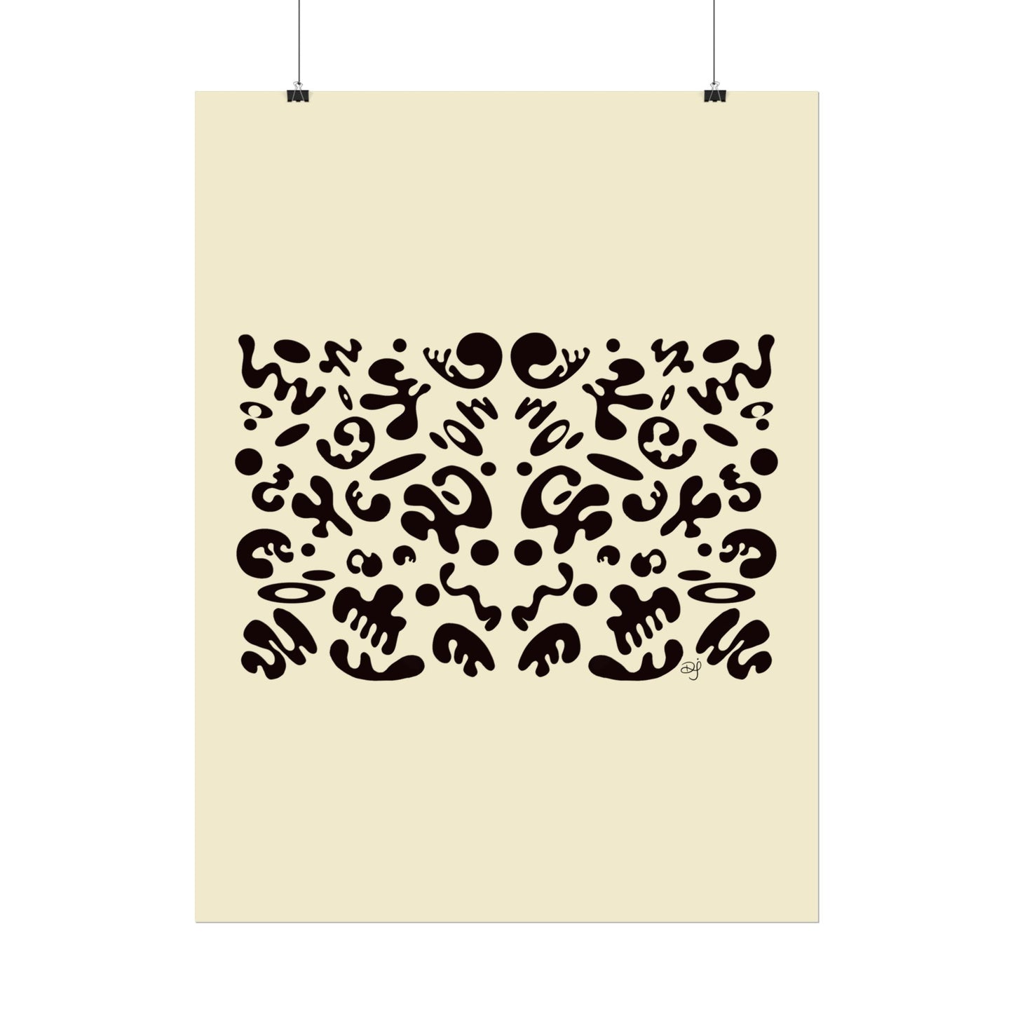 Mirror Work Rolled Poster (Portrait) - Blank Page