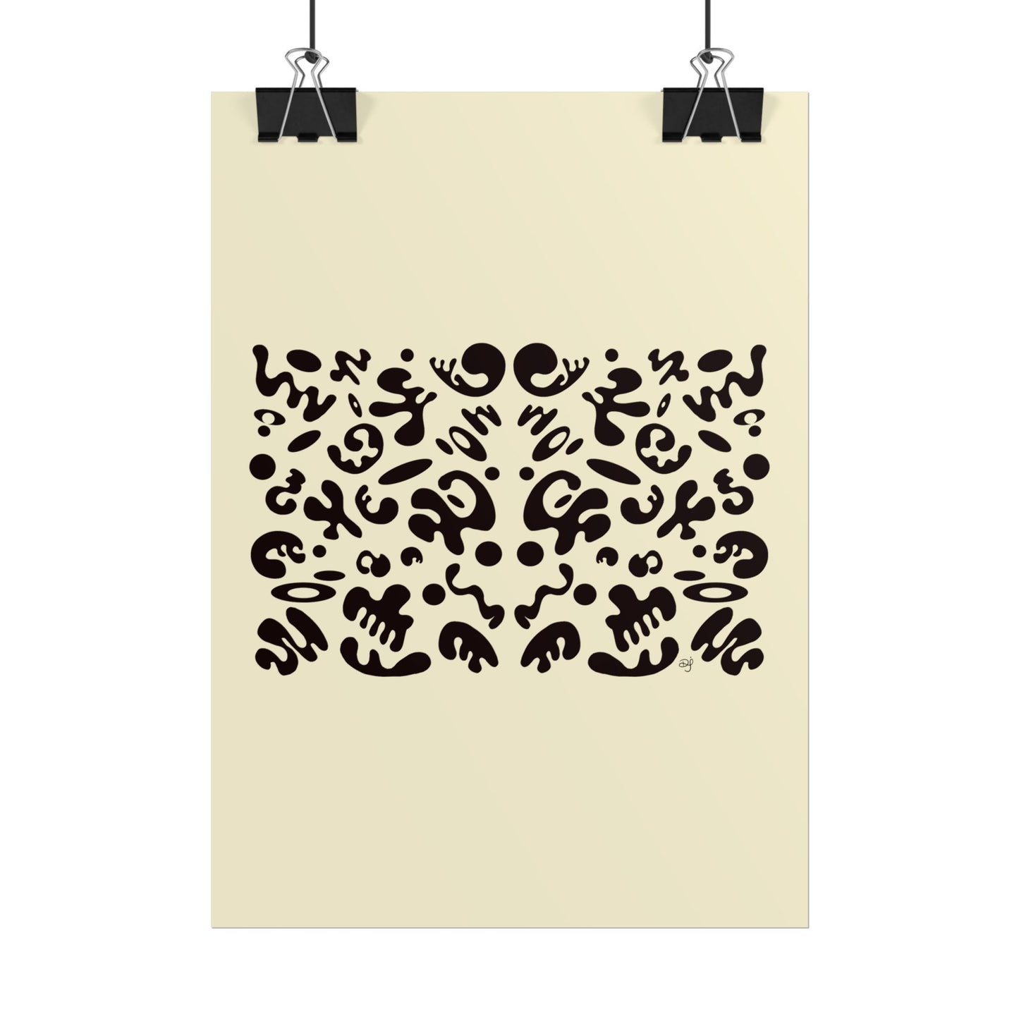 Mirror Work Rolled Poster (Portrait) - Blank Page