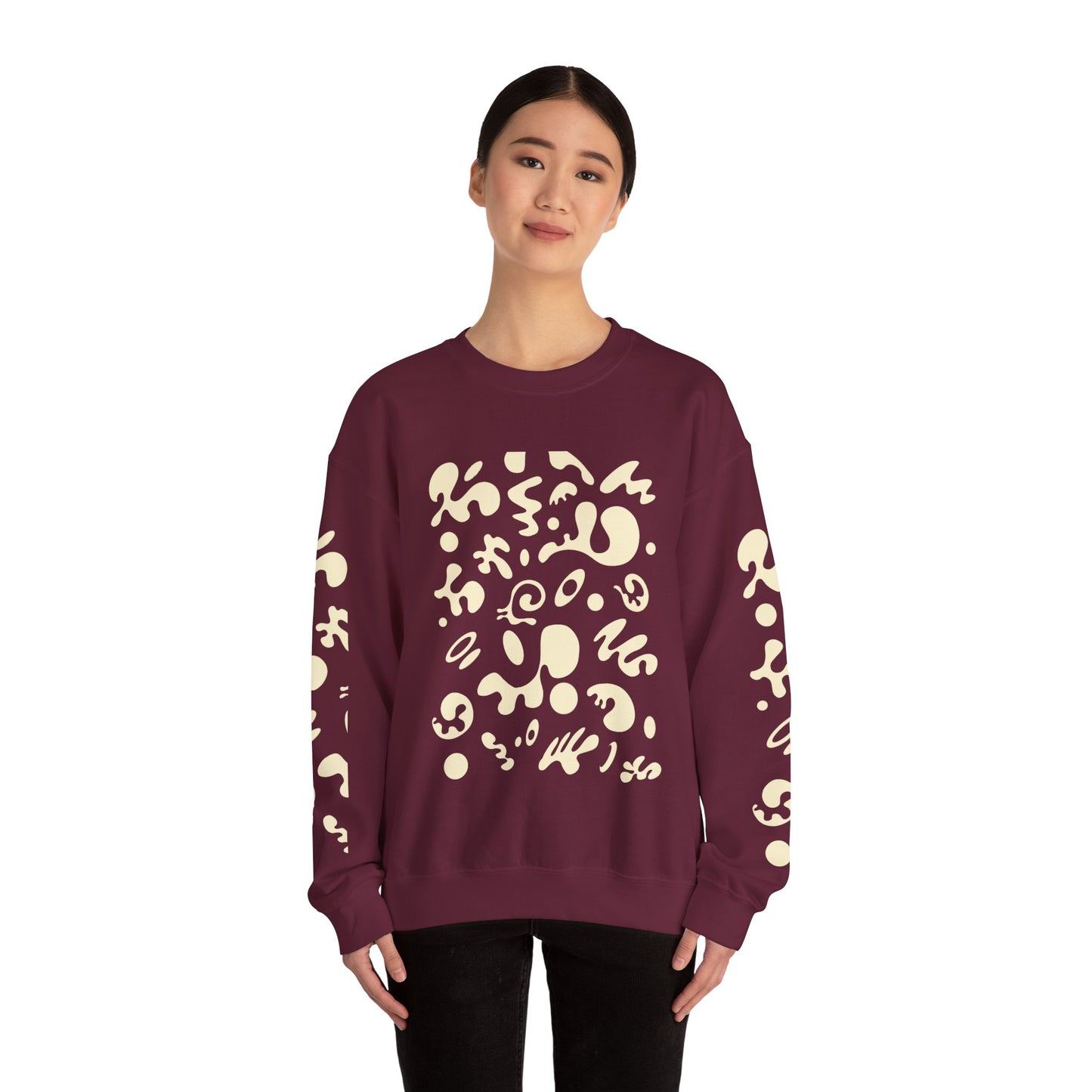 Pure Imagination Unisex Heavy Blend™ Crewneck Sweatshirt - Blank Page White Print