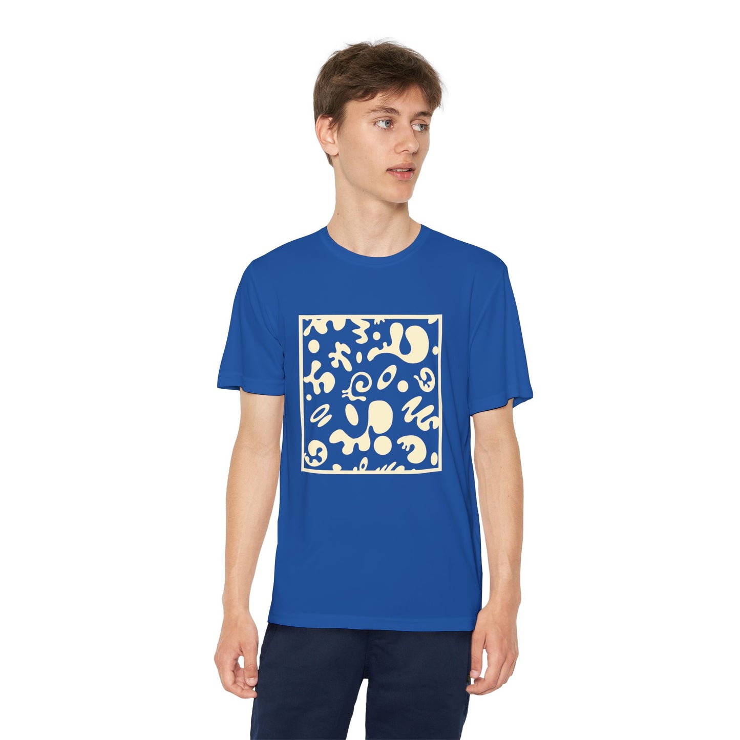 Adorn'd Youth Competitor Graphic Tee - Blank Page White