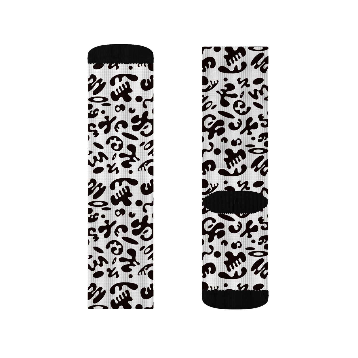 Adorn'd Print Socks - Starlight White