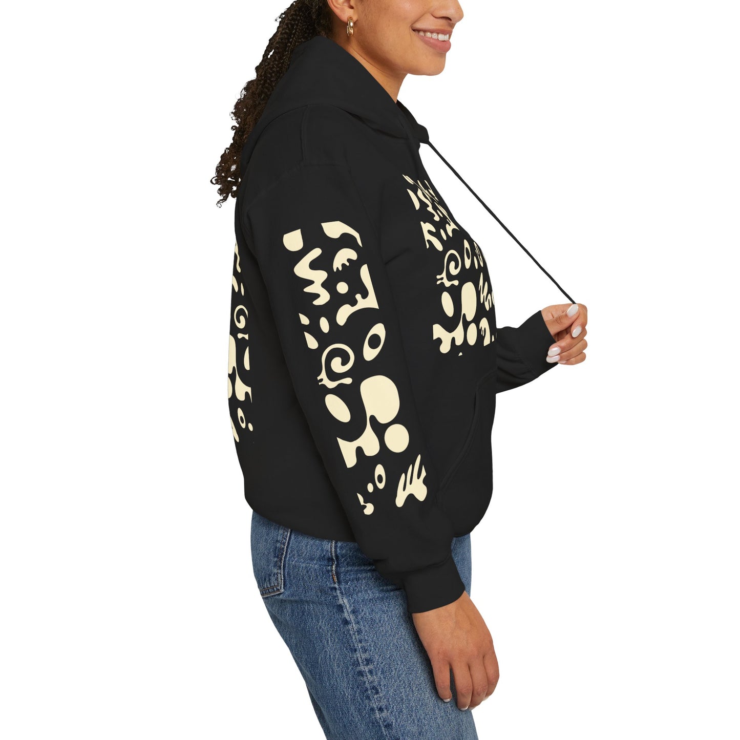 Mirror Work Unisex Heavy Blend™ Hooded Sweatshirt - Blank Page White Print