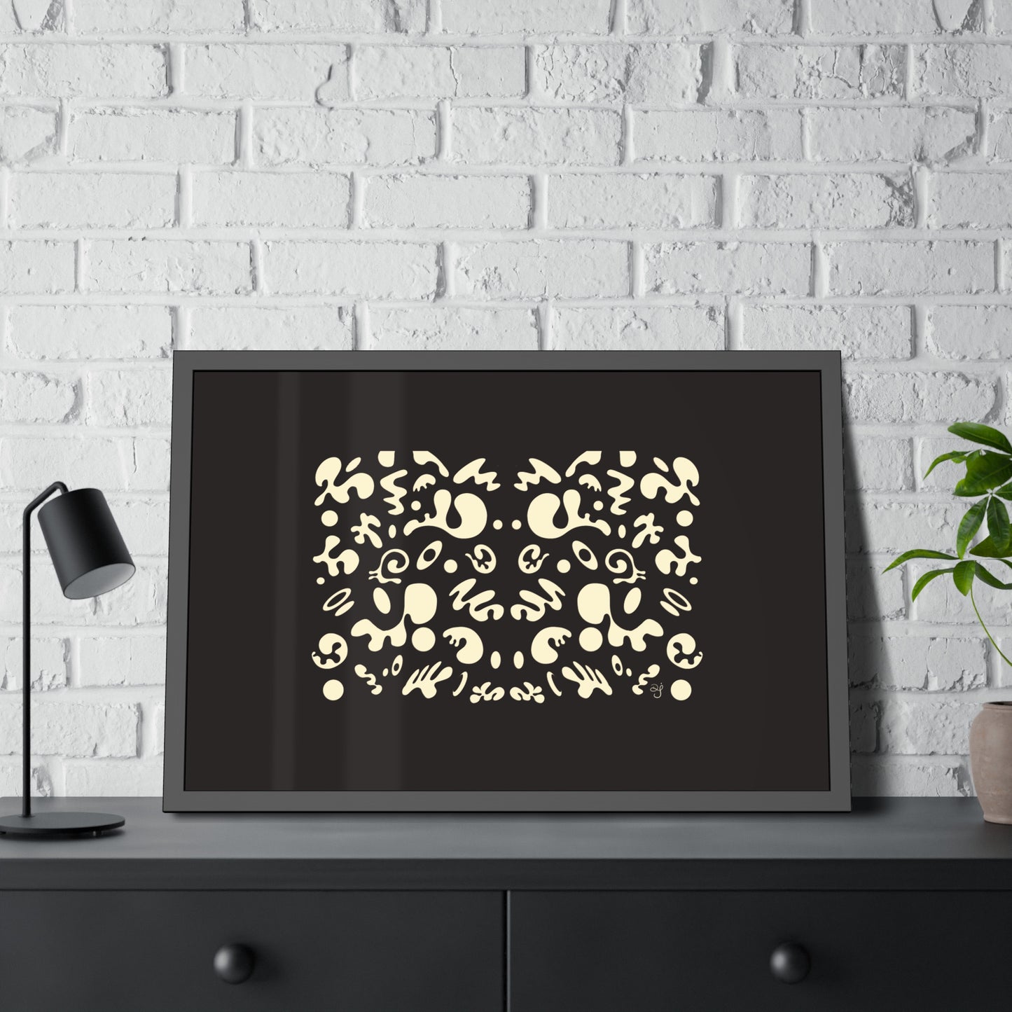 Mirror Work Framed Rolled Poster - Smoke Signal