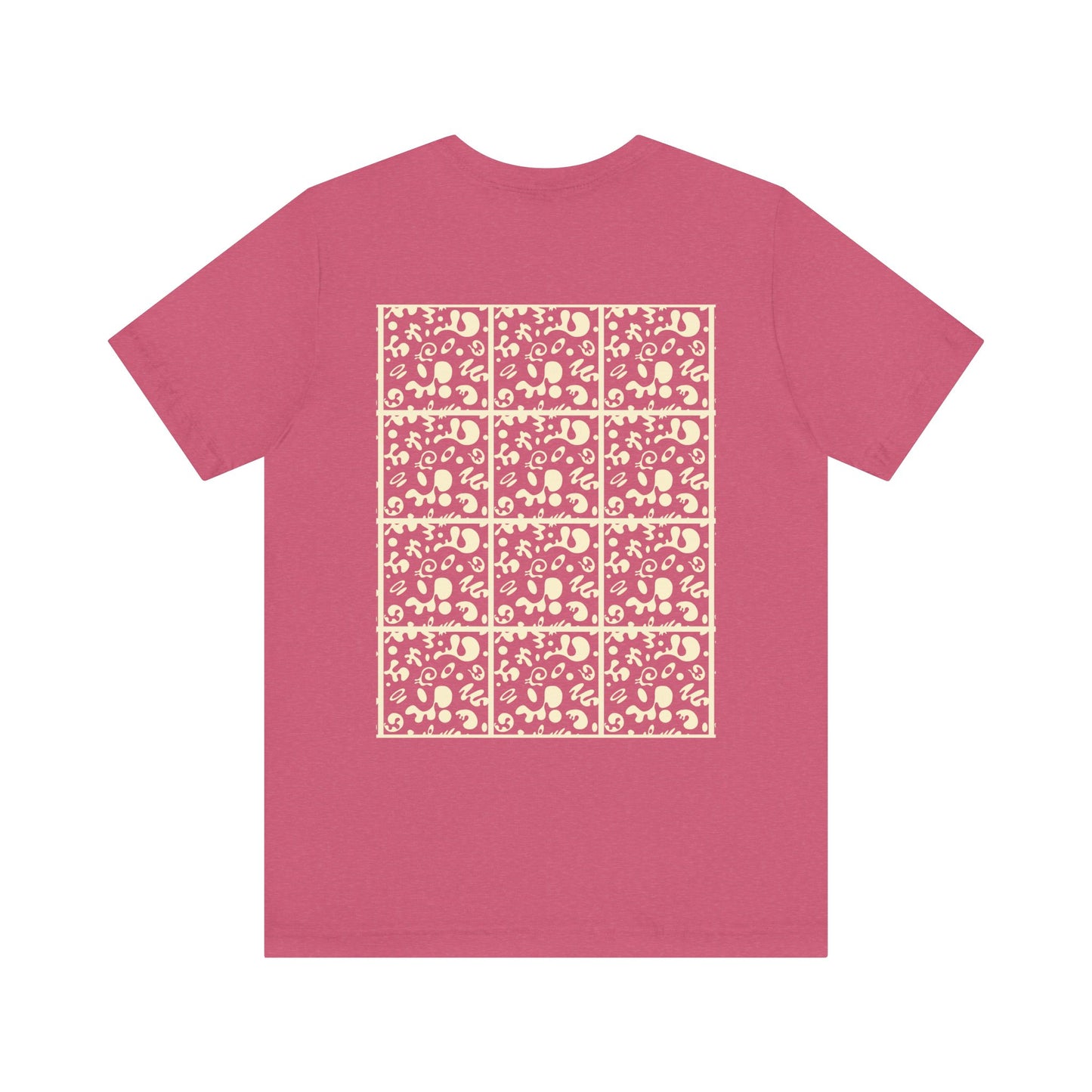 Adorn'd Unisex Jersey Short Sleeve Tee - Blank Page White Print