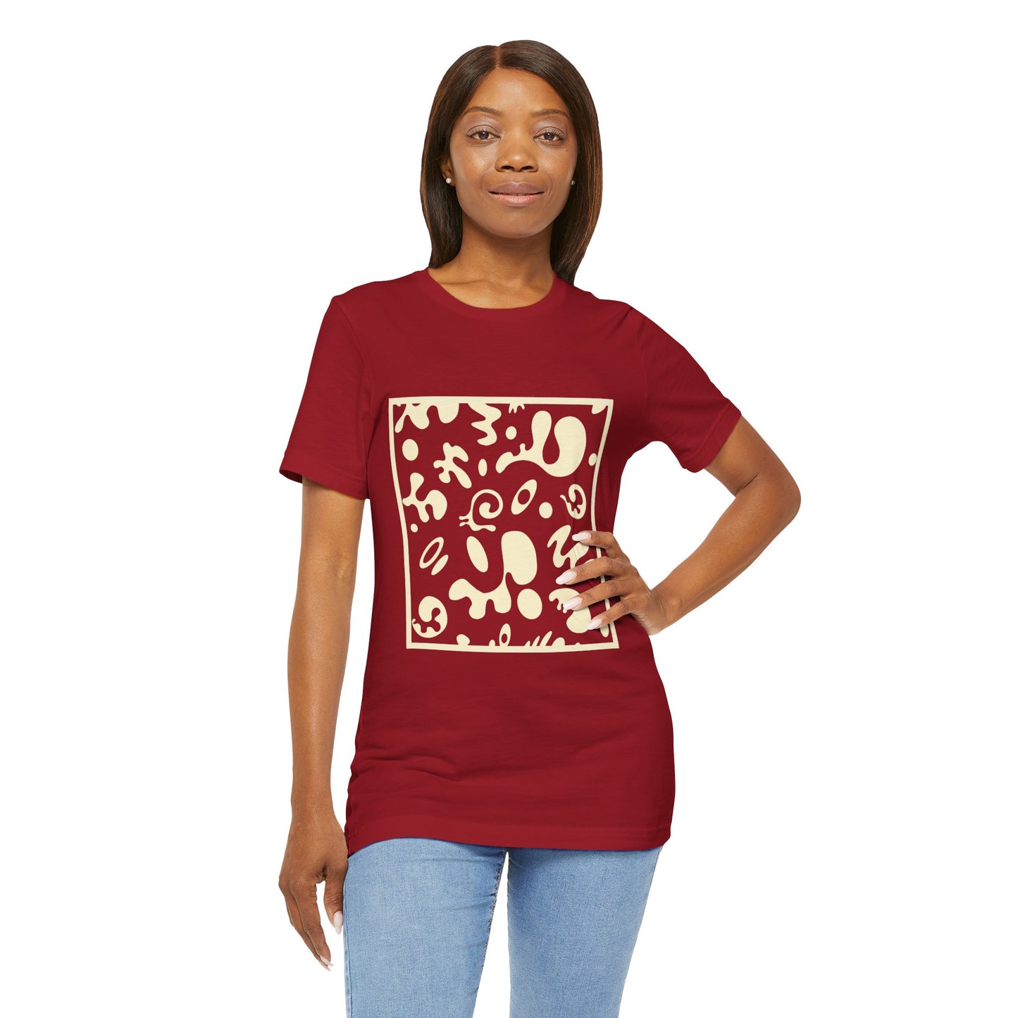 Adorn'd Unisex Jersey Short Sleeve Tee - Blank Page White Print