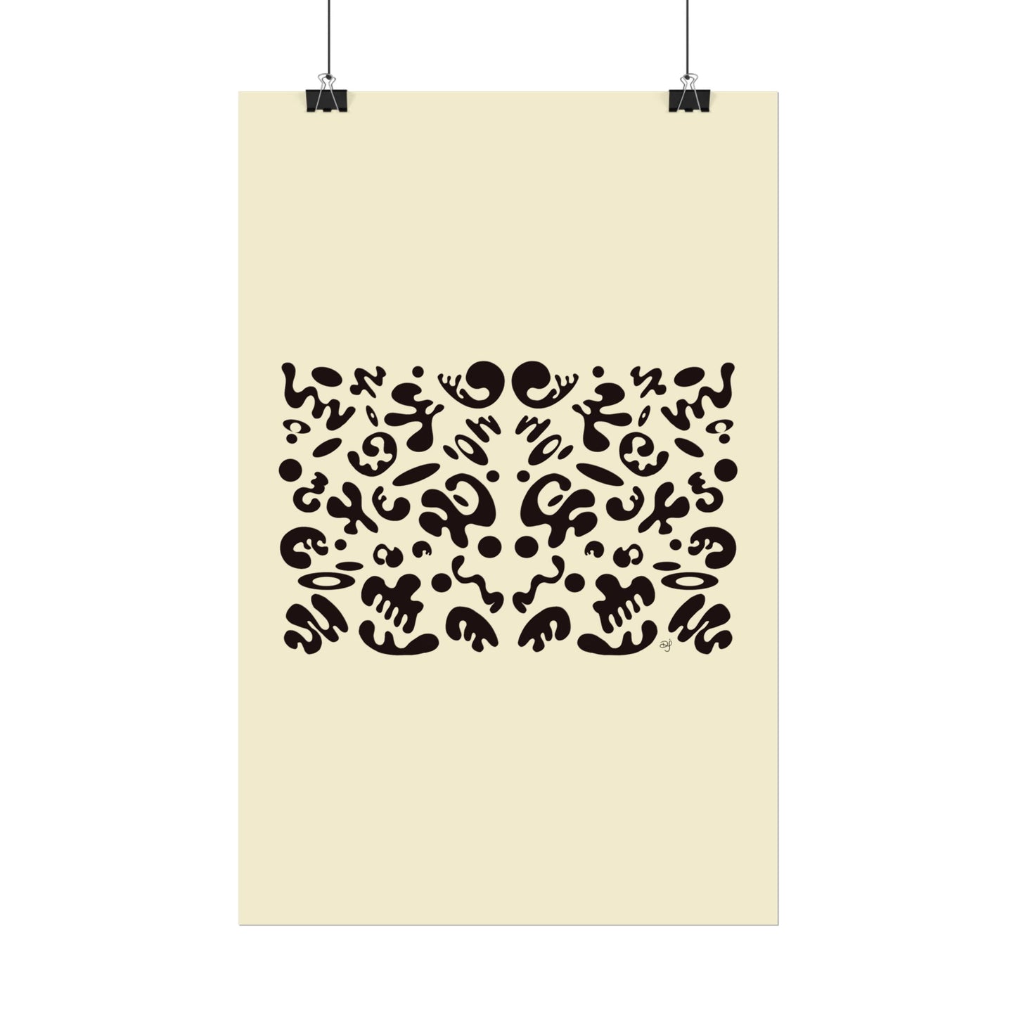 Mirror Work Rolled Poster (Portrait) - Blank Page