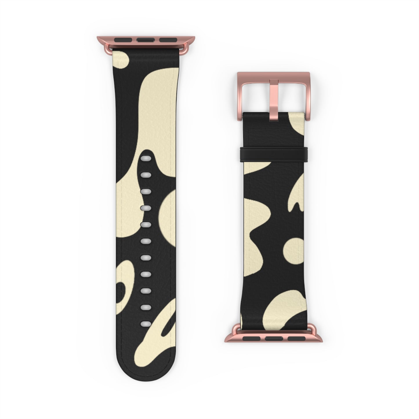 Pure Imagination Faux Leather Apple Watch Band - Smoke Signal