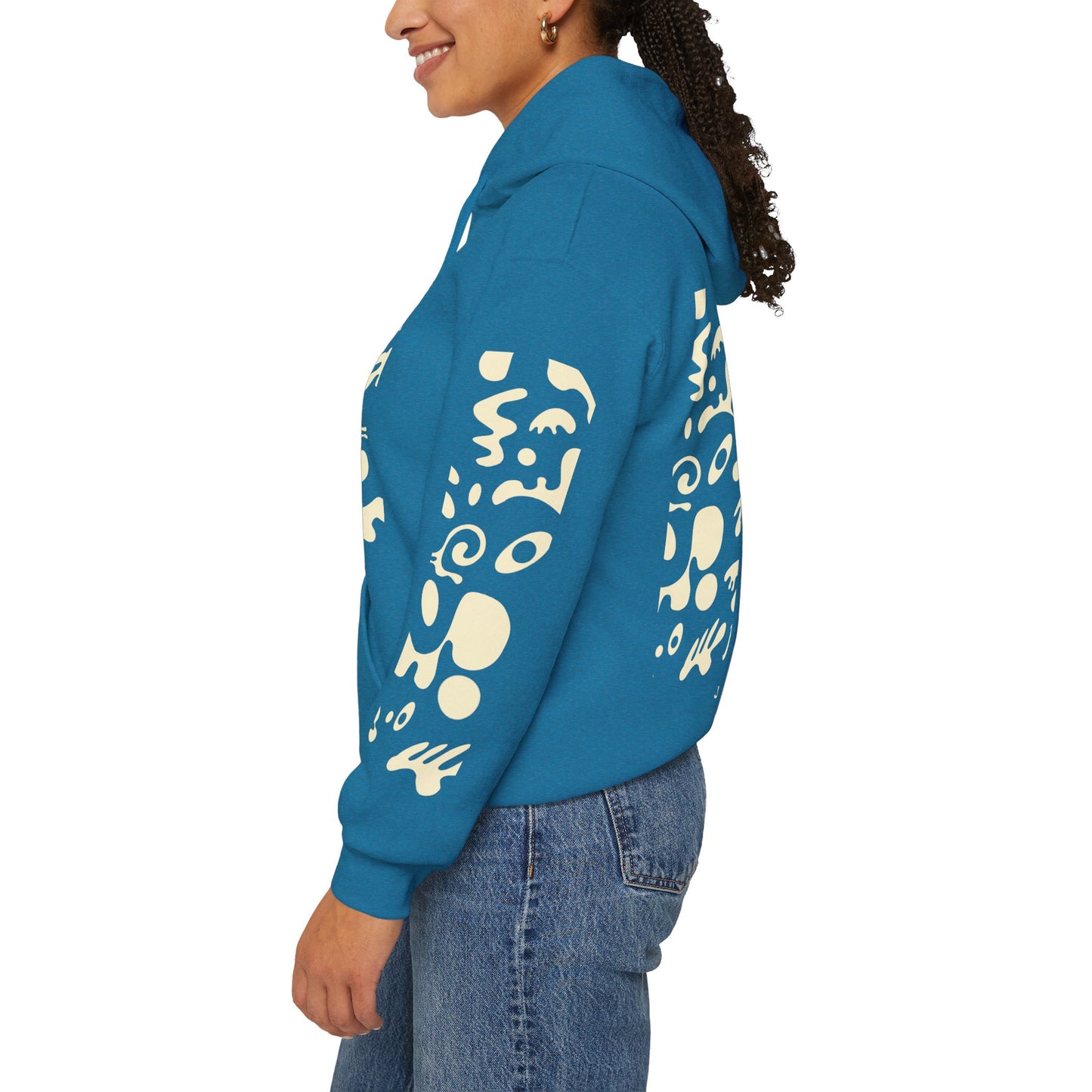 Mirror Work Unisex Heavy Blend™ Hooded Sweatshirt - Blank Page White Print