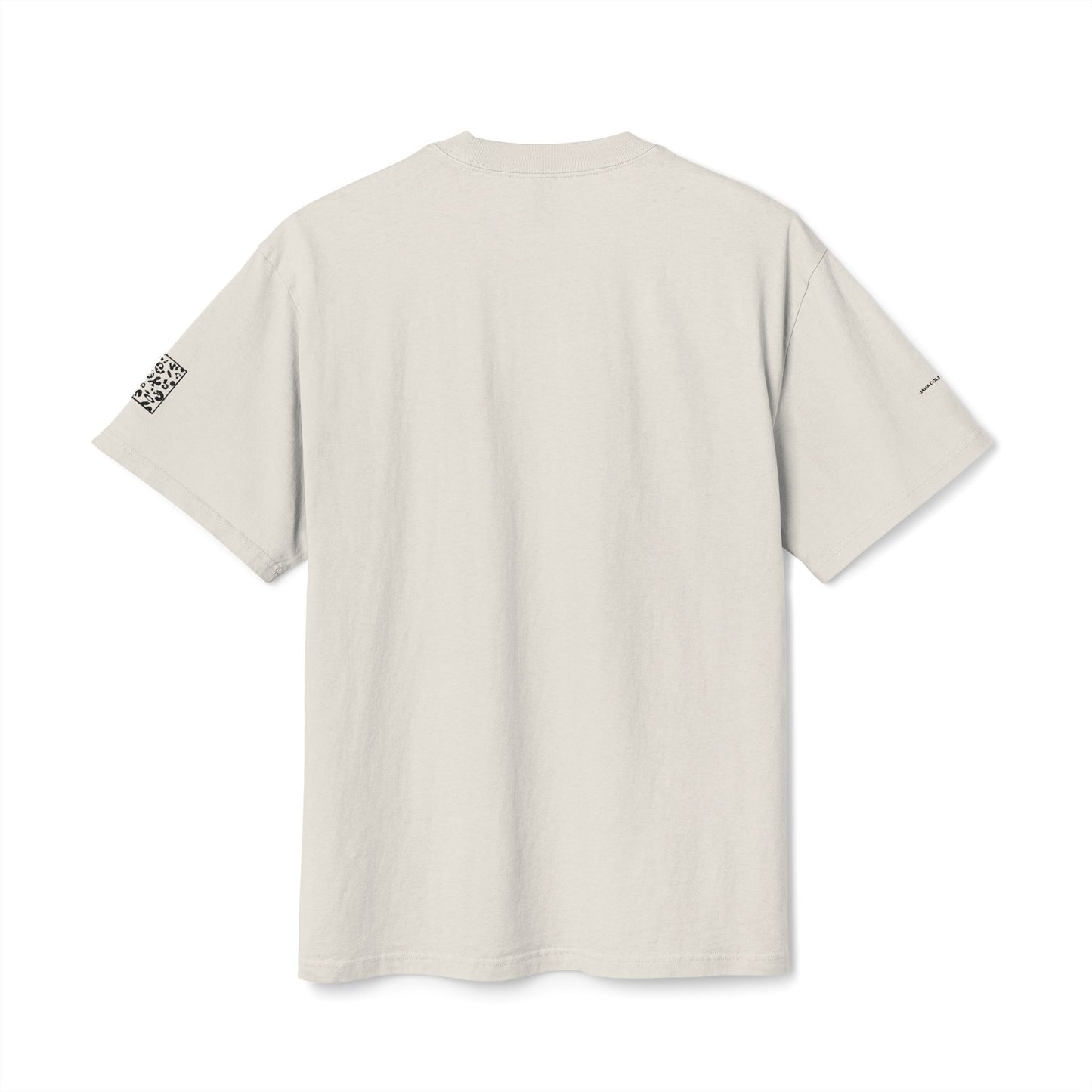 Adorn'd Minimalist Embroidered Unisex Heavy Faded Tee - Smoke Signal Black