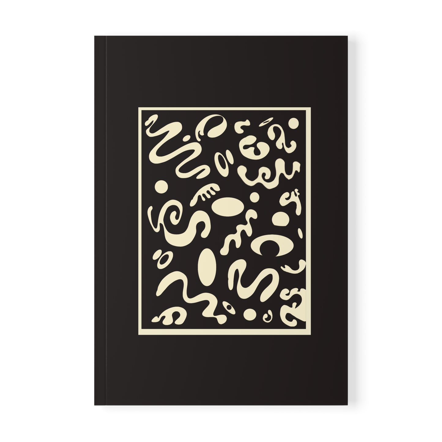 Deep Dream Softcover A5 Notebook - Smoke Signal Black