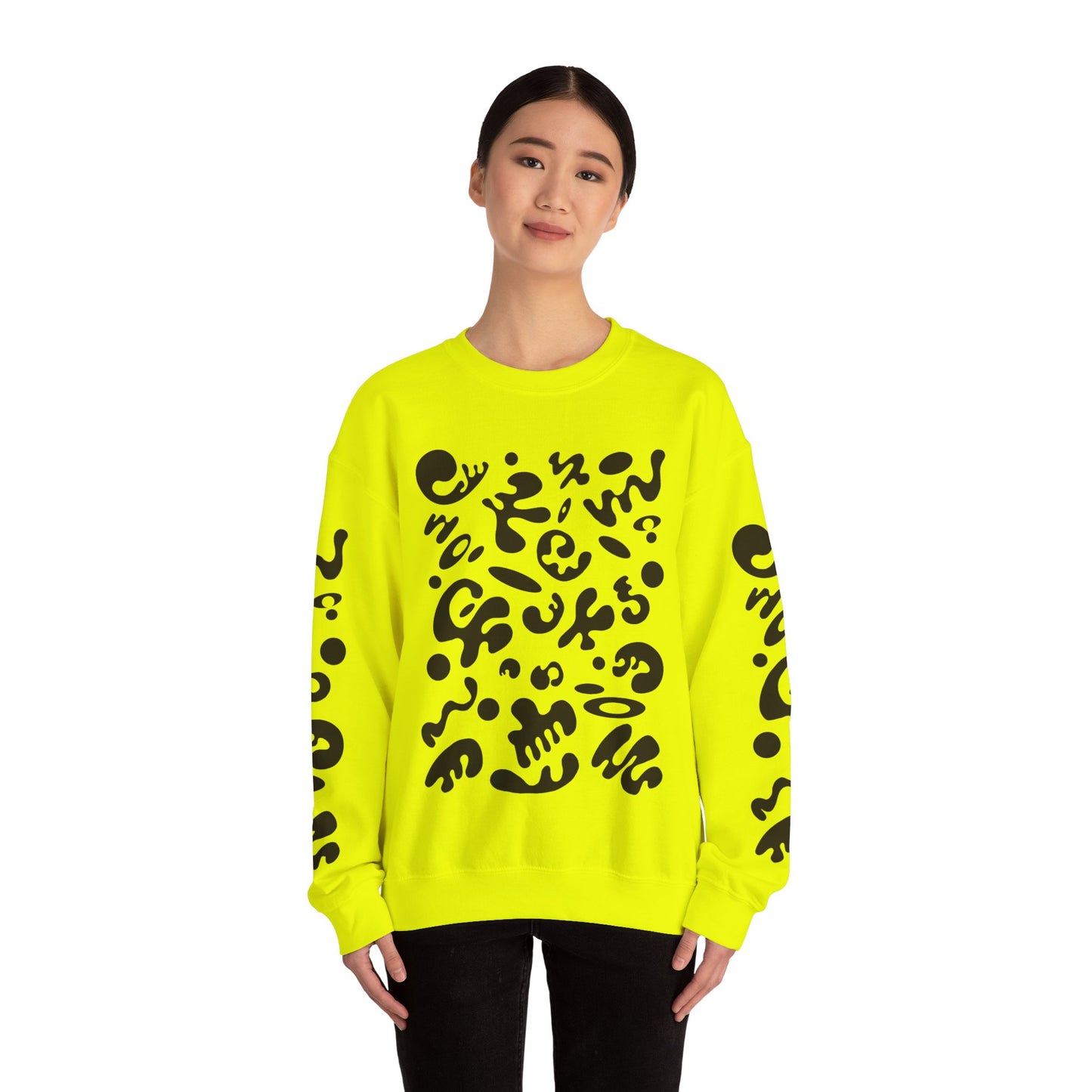 Pure Imagination Unisex Heavy Blend™ Crewneck Sweatshirt- Smoke Signal Black Print
