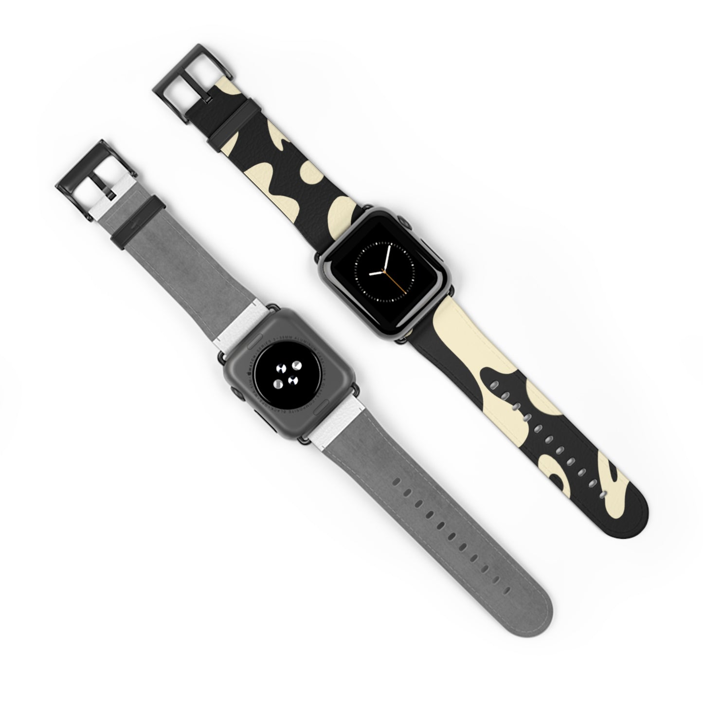 Pure Imagination Faux Leather Apple Watch Band - Smoke Signal
