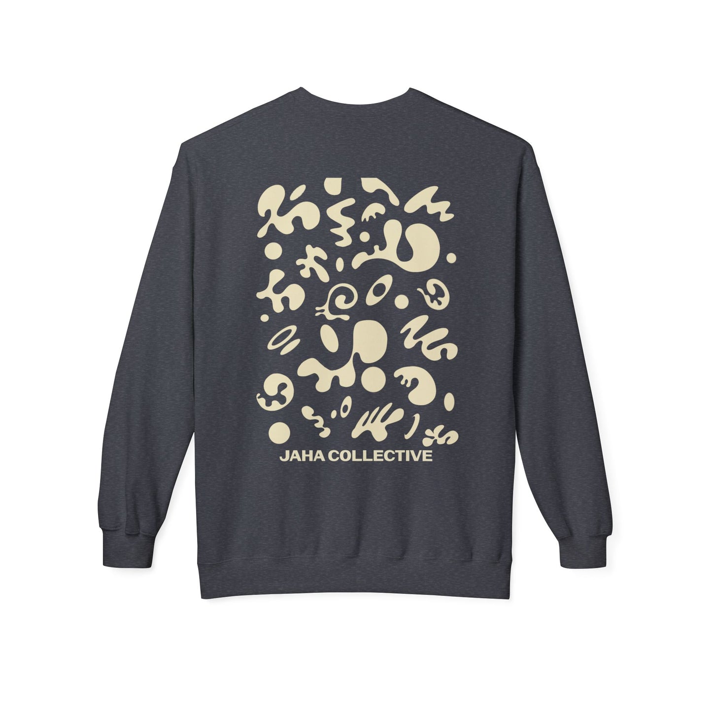 Pure Imagination Unisex Midweight Softstyle Fleece Crewneck Sweatshirt - Blank Page White Print
