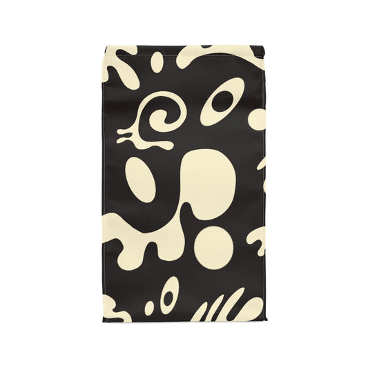 Pure Imagination Magnetic Roll Top Fabric Lunch Bag - Smoke Signal Black