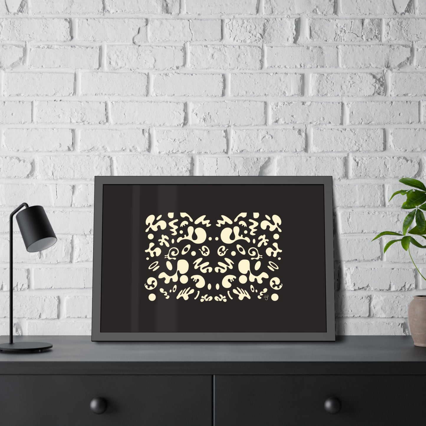 Mirror Work Framed Rolled Poster - Smoke Signal