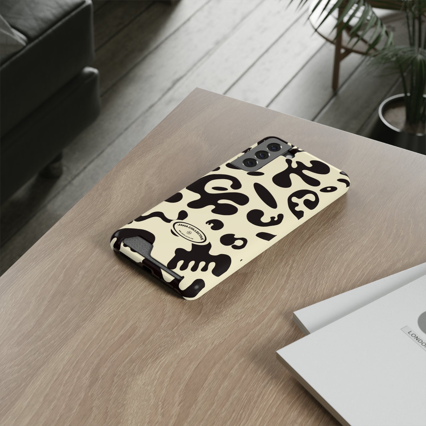 Pure Imagination Phone Case w Card Holder - Blank Page White