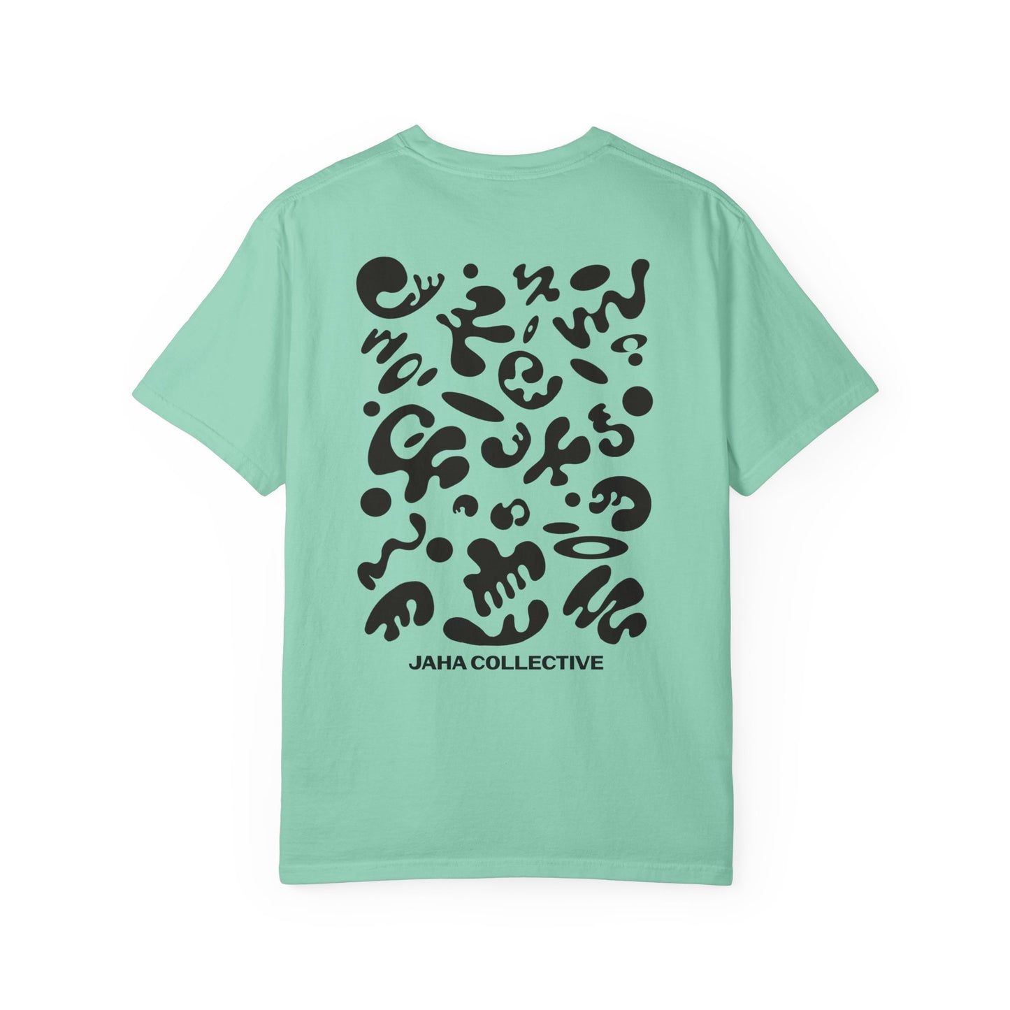 Pure Imagination Unisex Garment-Dyed T-Shirt (Cool Neutrals) - Smoke Signal Black Print