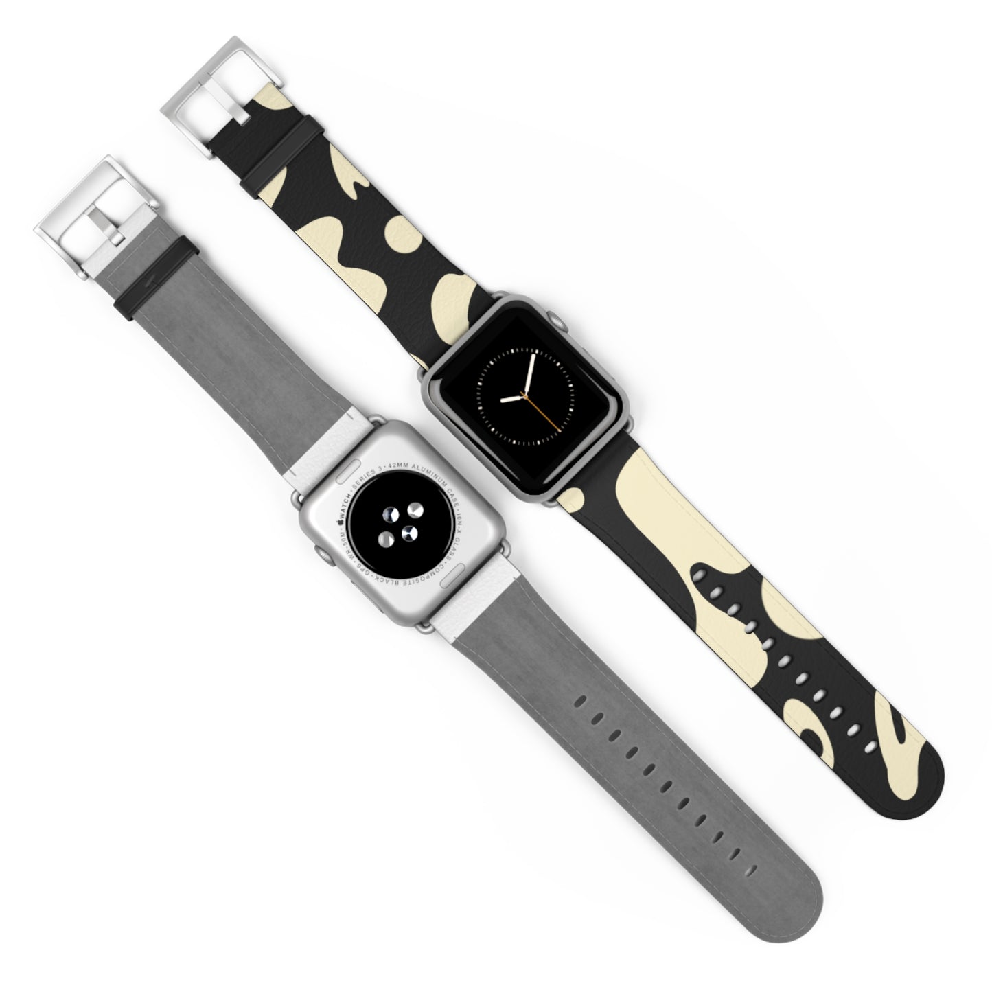 Pure Imagination Faux Leather Apple Watch Band - Smoke Signal