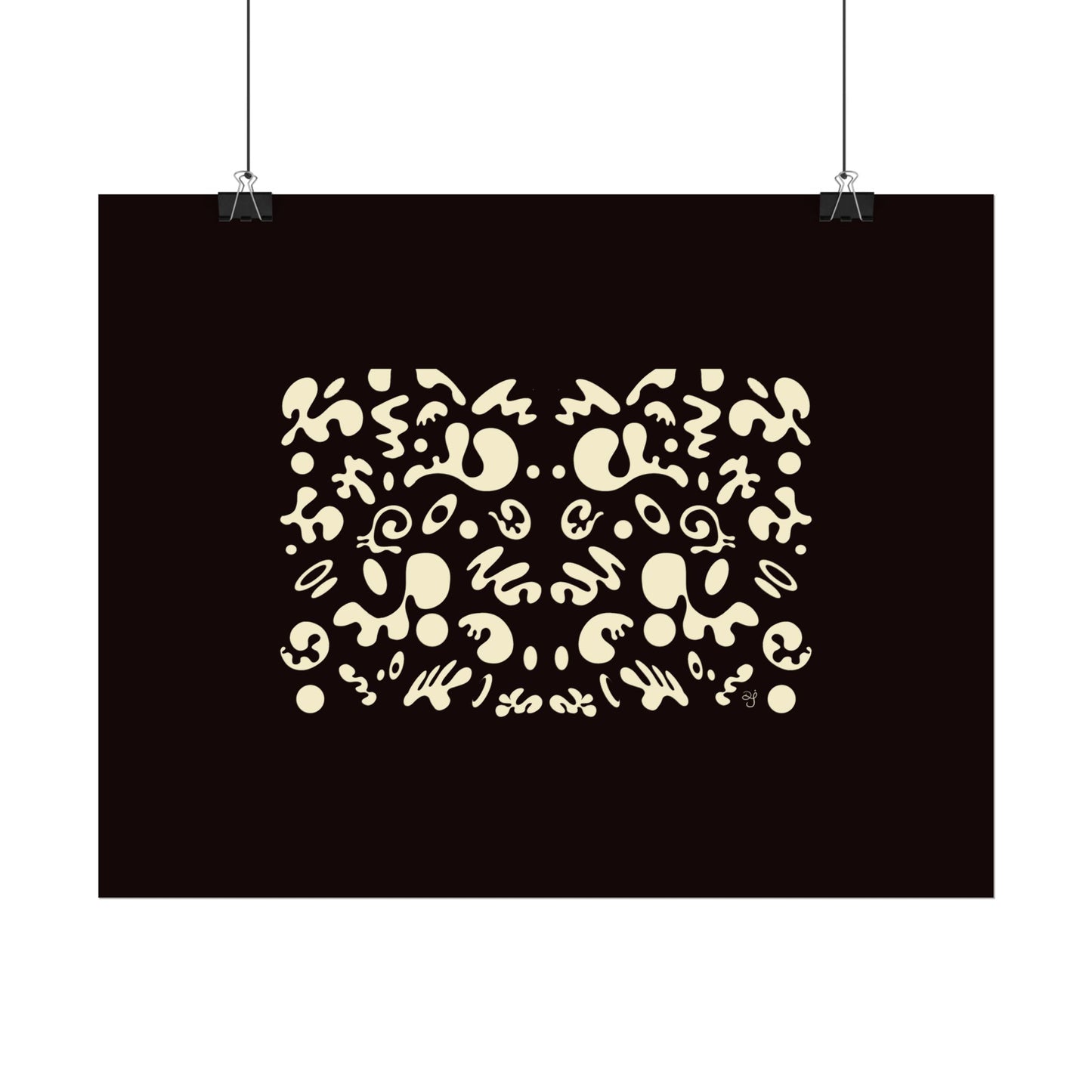 Mirror Work Rolled Poster (Landscape) - Smoke Signal