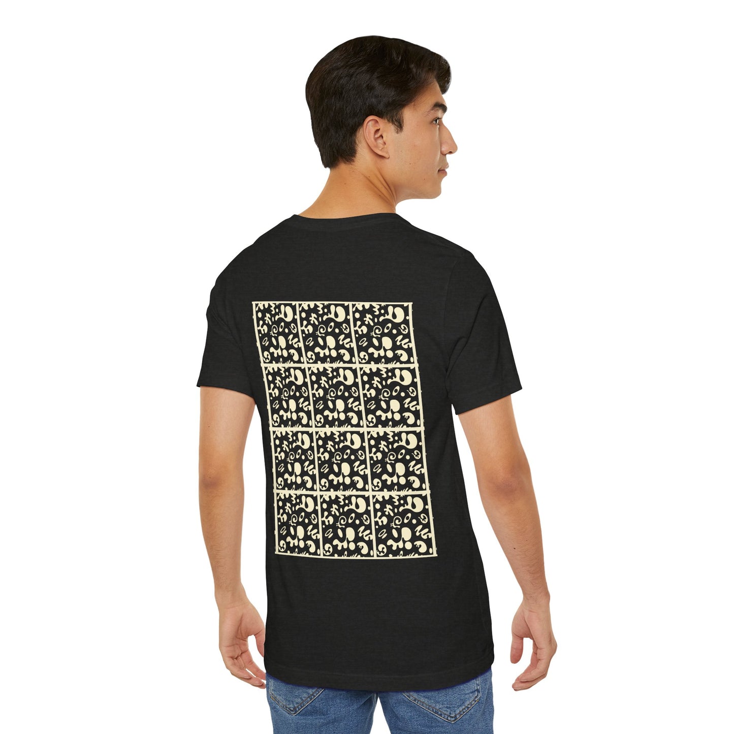 Adorn'd Unisex Jersey Short Sleeve Tee - Blank Page White Print