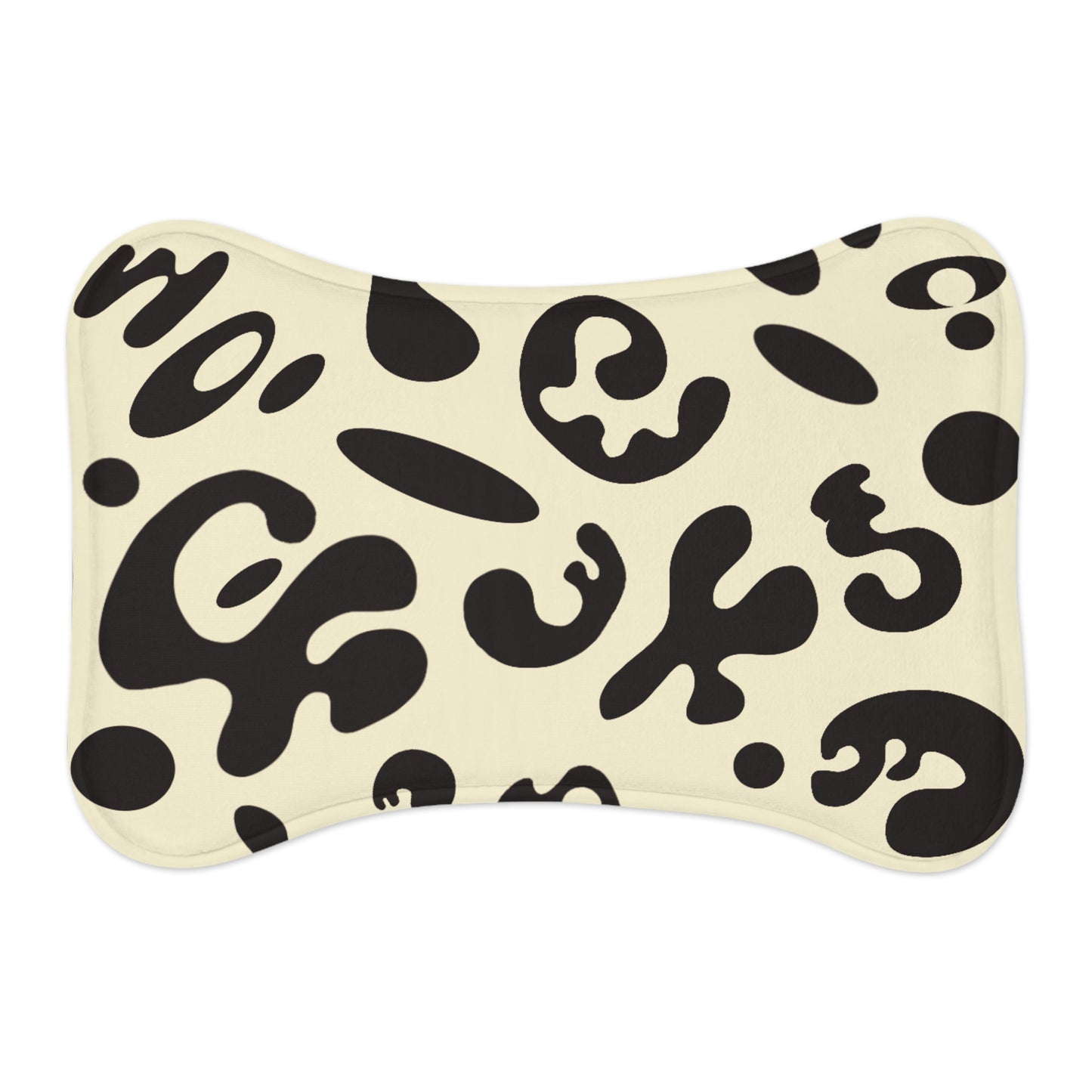 Pure Imagination Pet Feeding Mats (in Bone or Fish Shape) - Blank Page White