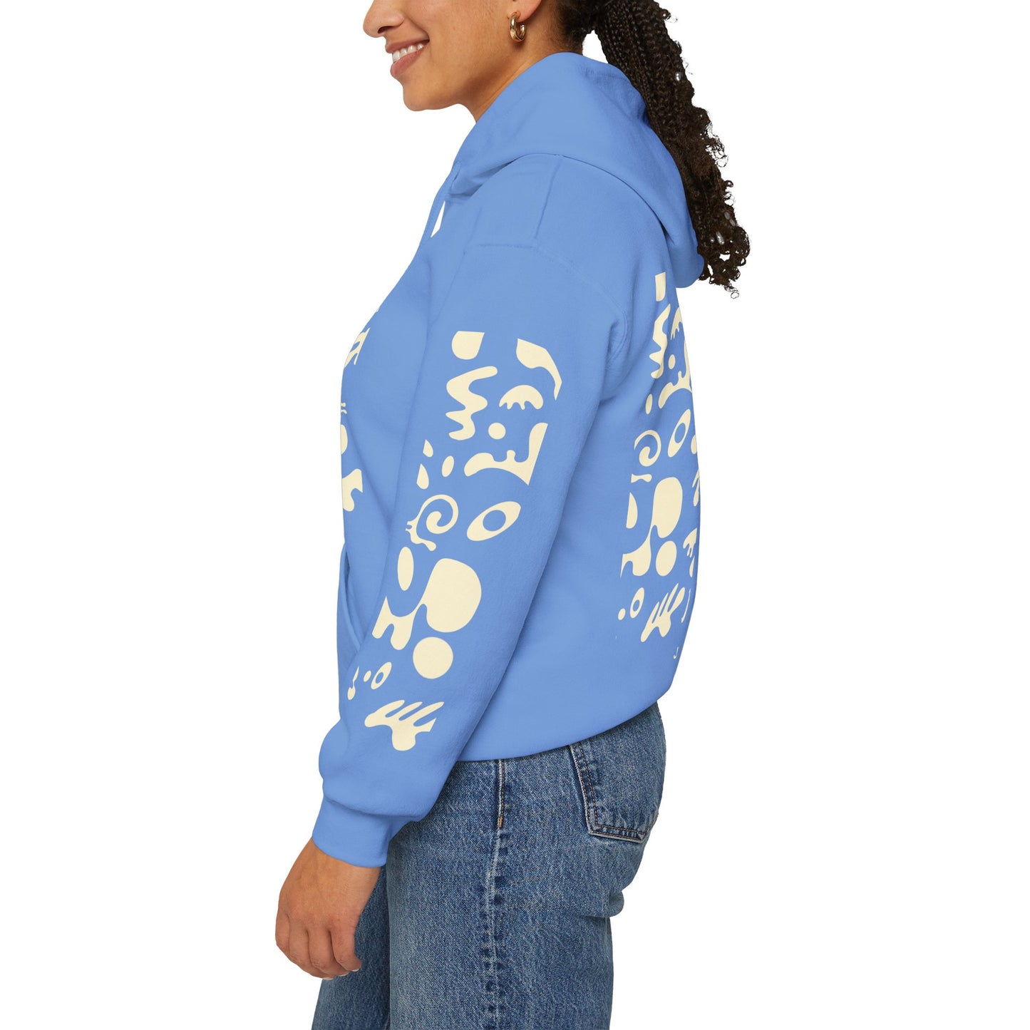 Mirror Work Unisex Heavy Blend™ Hooded Sweatshirt - Blank Page White Print