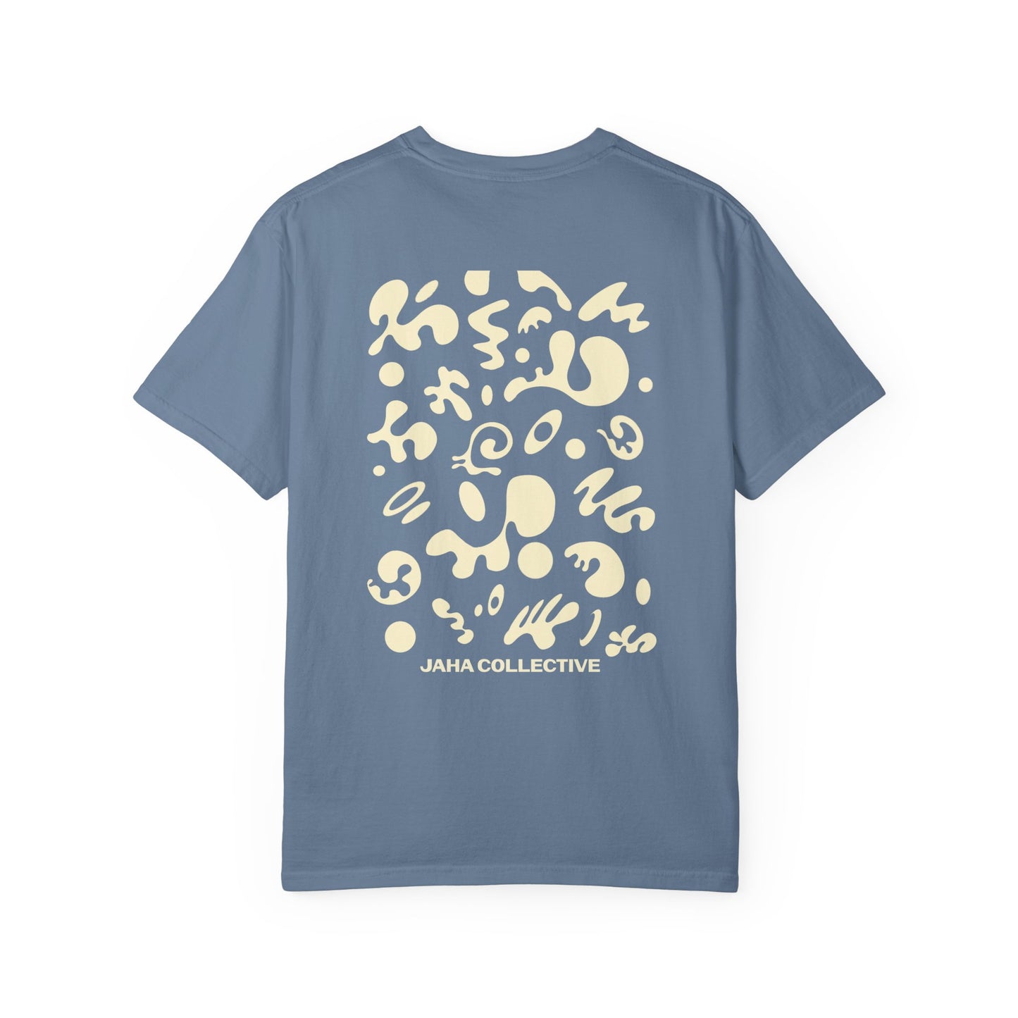 Pure Imagination Unisex Garment-Dyed T-Shirt (Cool Neutrals) - Blank Page White Print