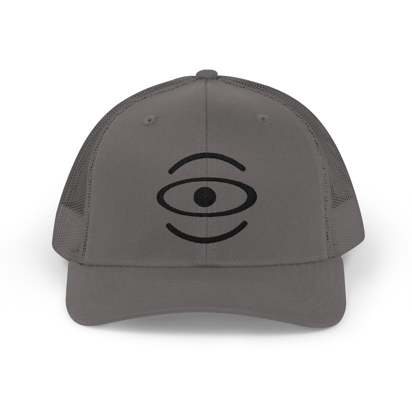 Jaha Logo Embroidered Retro Trucker Hat - Smoke Signal Black