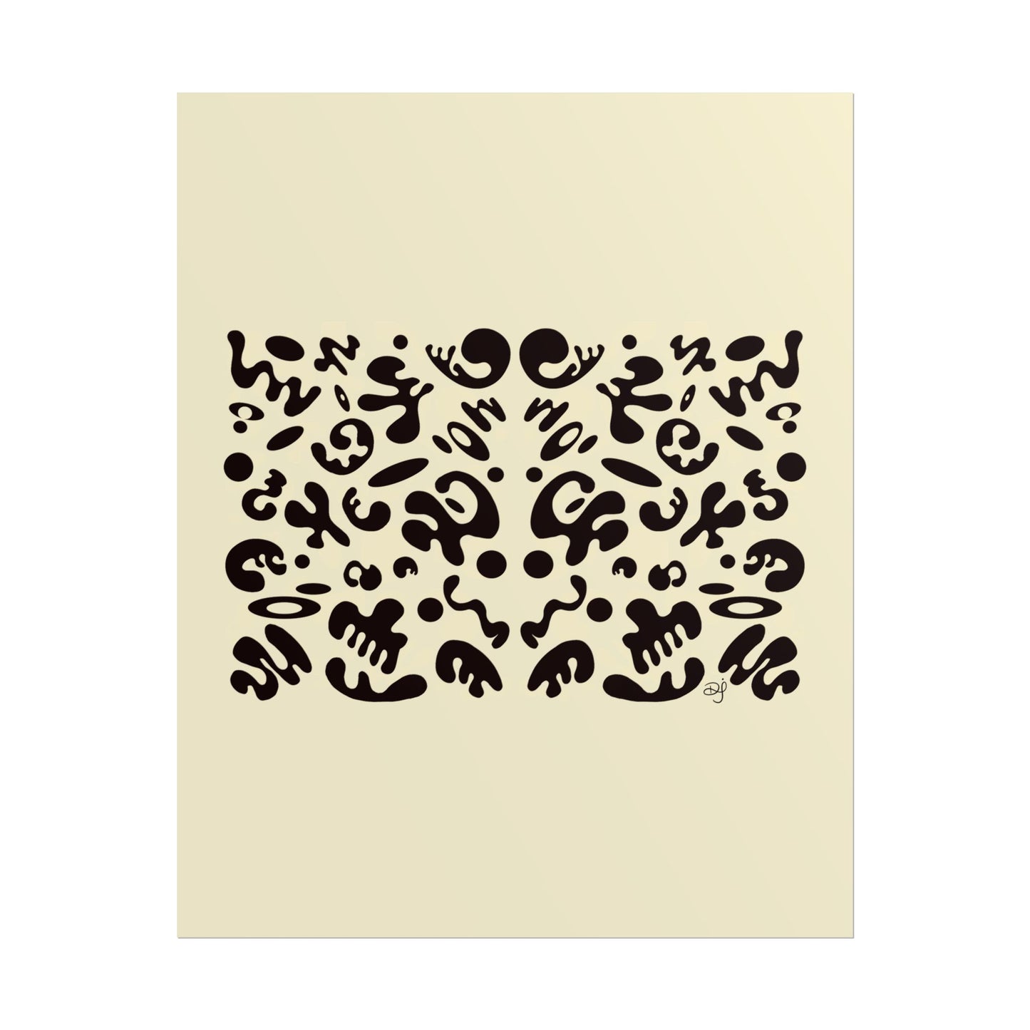 Mirror Work Rolled Poster (Portrait) - Blank Page
