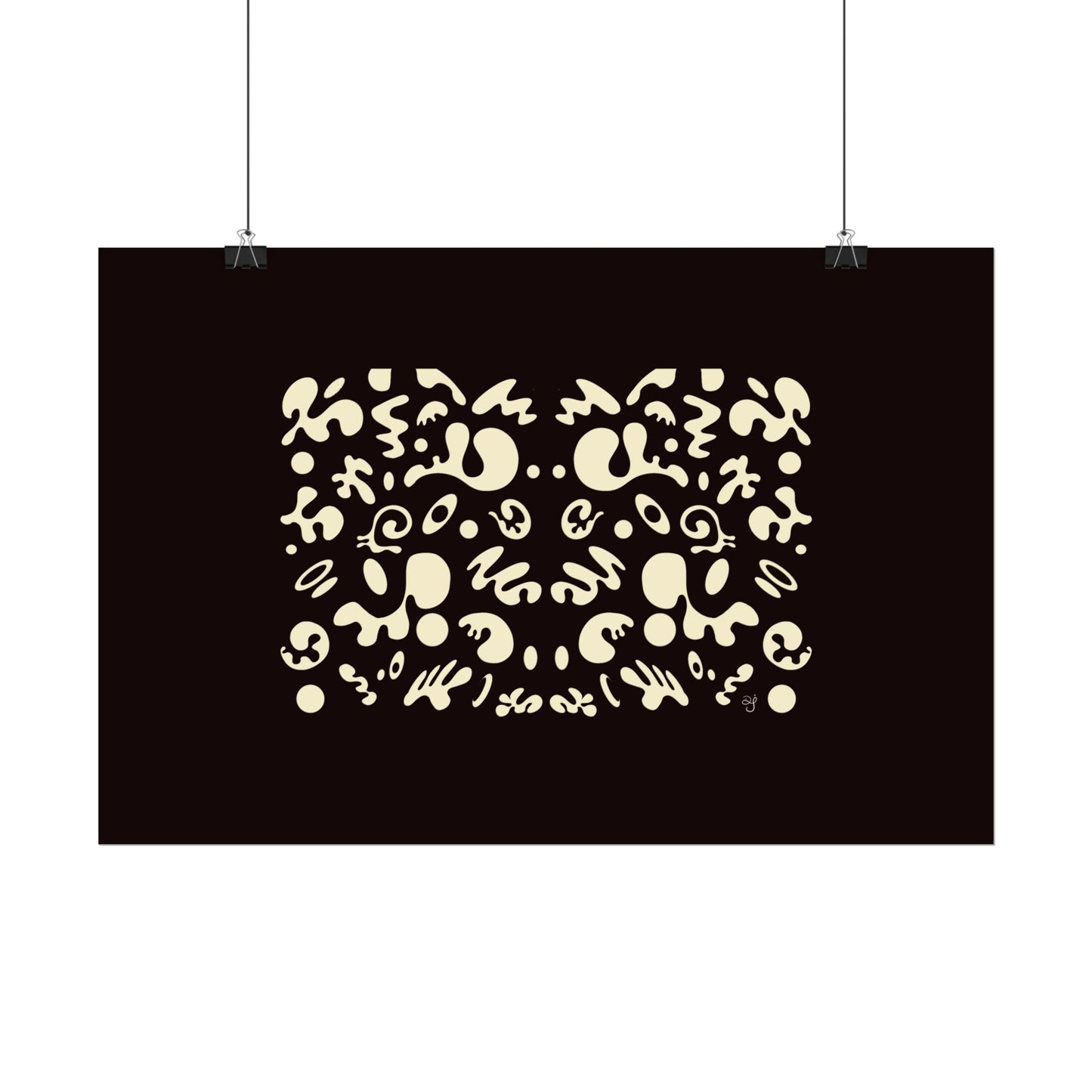 Mirror Work Rolled Poster (Landscape) - Smoke Signal