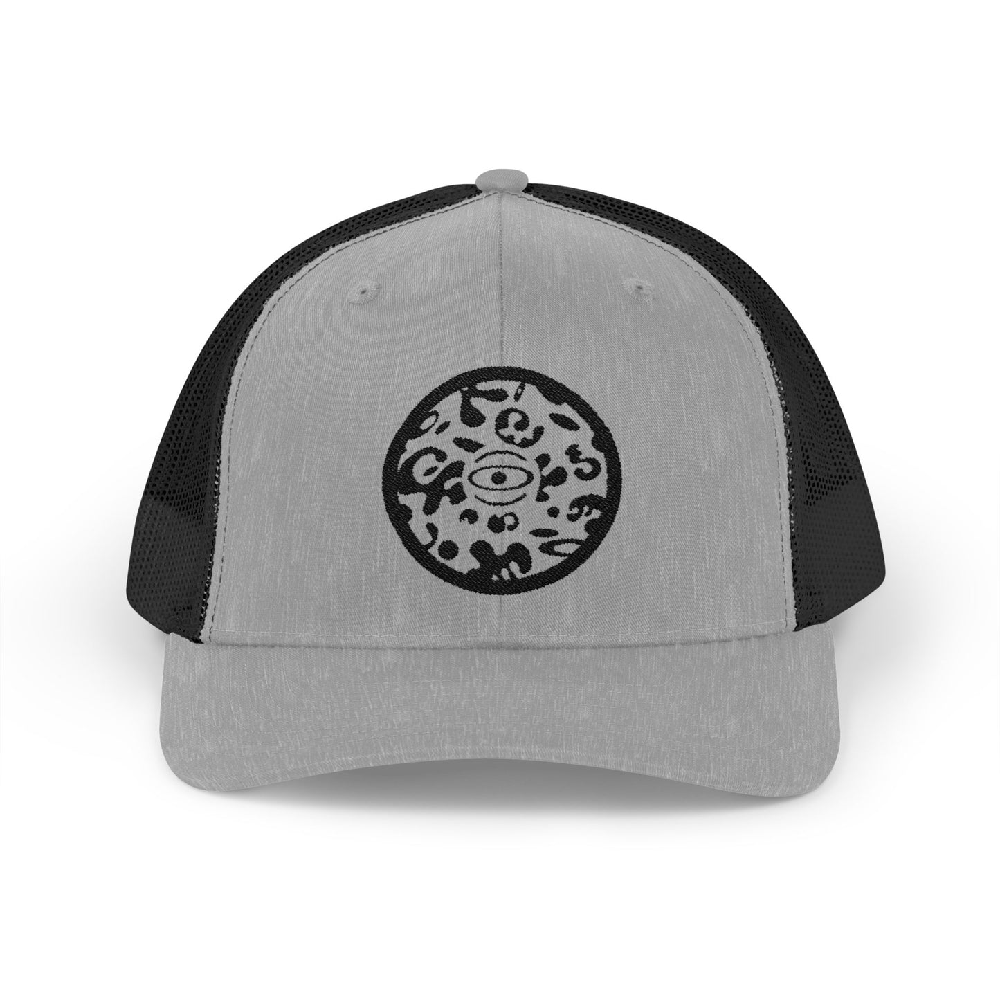 Adorn'd Logo Embroidered Retro Trucker Hat - Smoke Signal Black